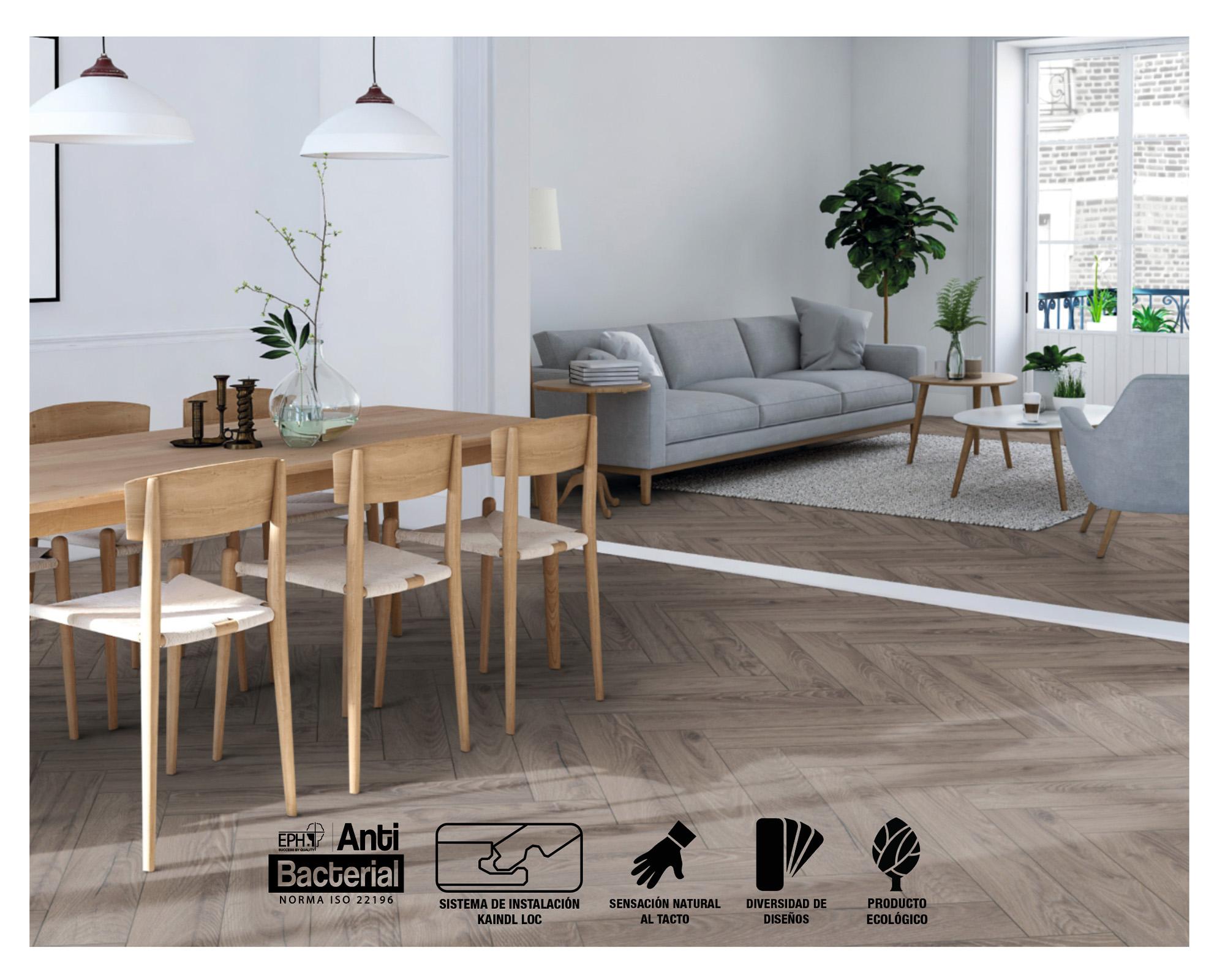 Piso flotante Raby 8 mm 12.6x63 cm 0.873 m2-3