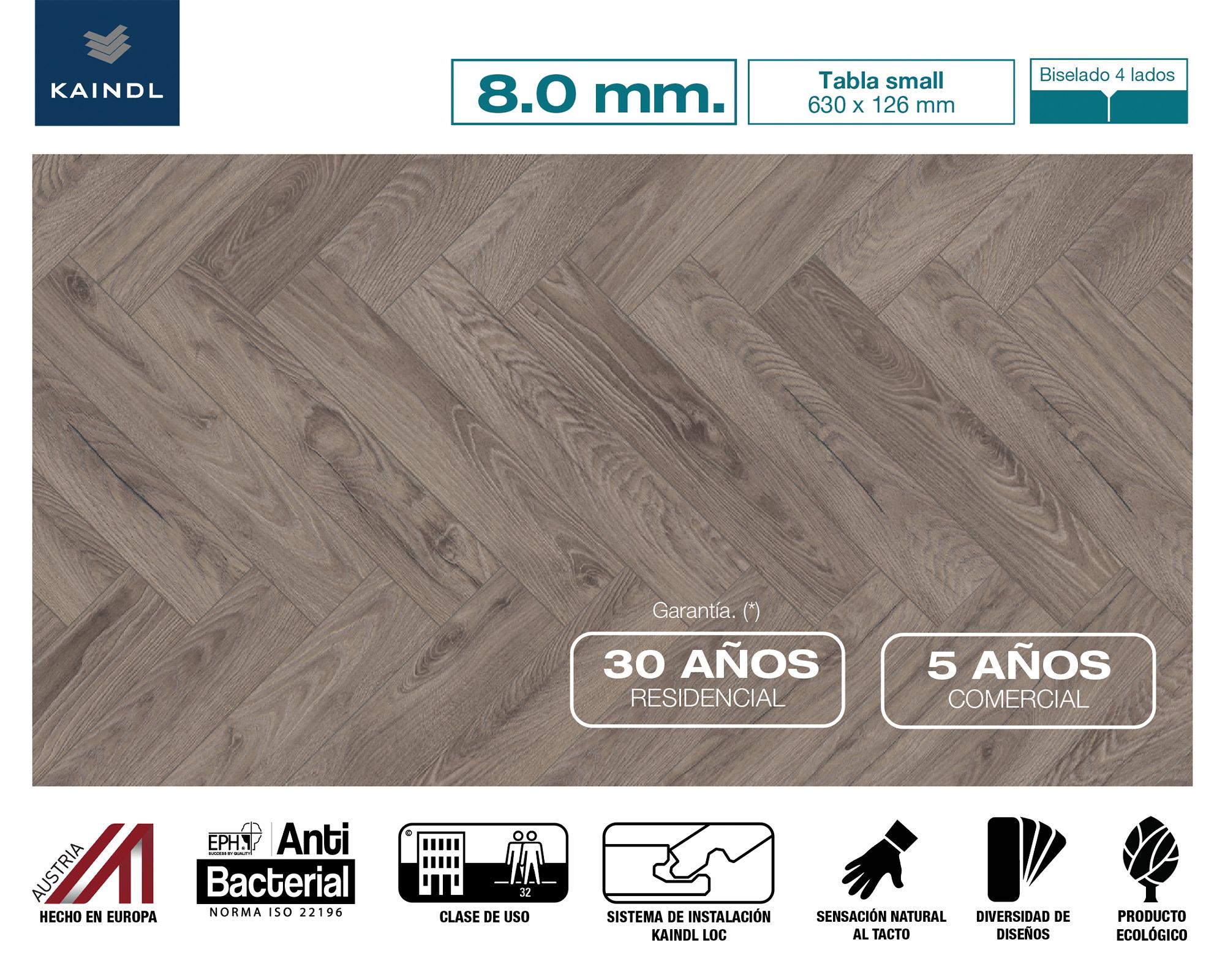 Piso flotante Raby 8 mm 12.6x63 cm 0.873 m2-1