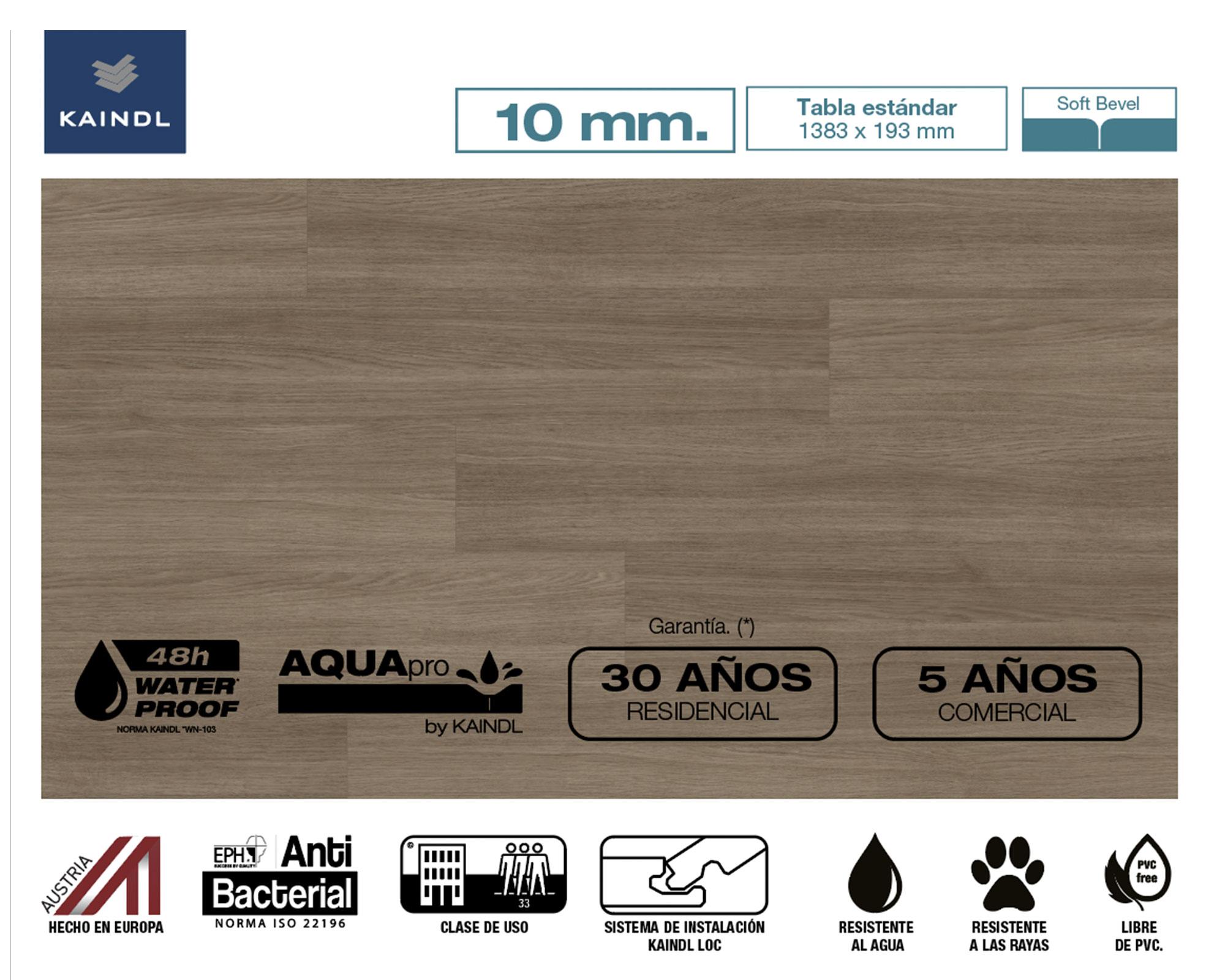 Piso flotante Aquapro Breeze 10 mm 19.3x138.3 cm 2.14 m2-1