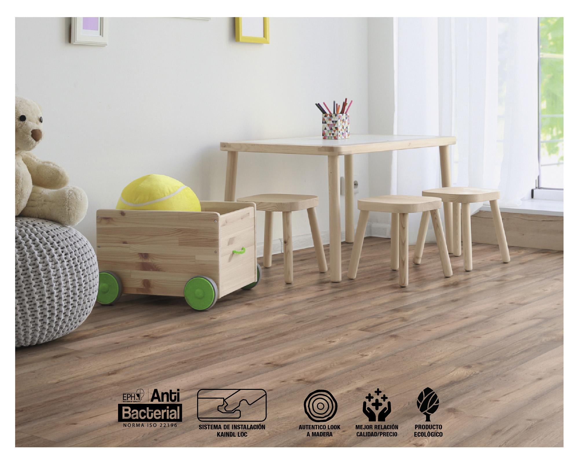 Piso flotante Kansas overland 8 mm 19.3x138.3 cm 2.4 m2-4