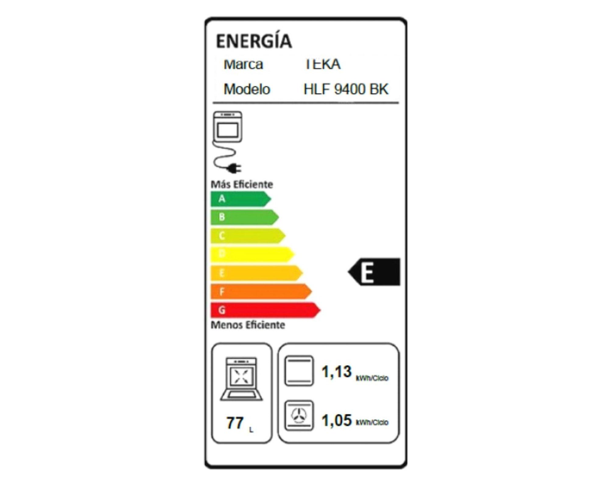 Horno empotrado HLF 9400 BK negro-4