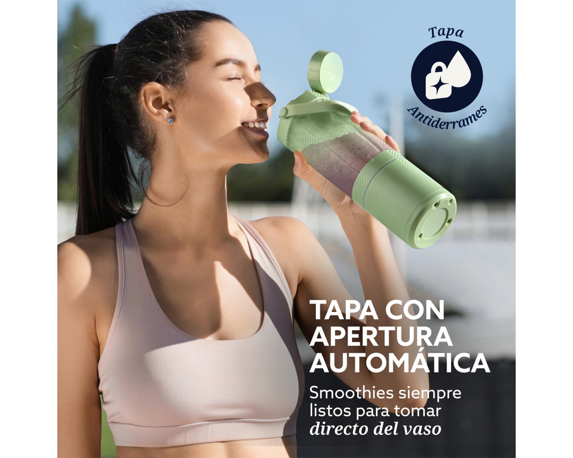 Licuadora portátil GoMAX 100W verde-5