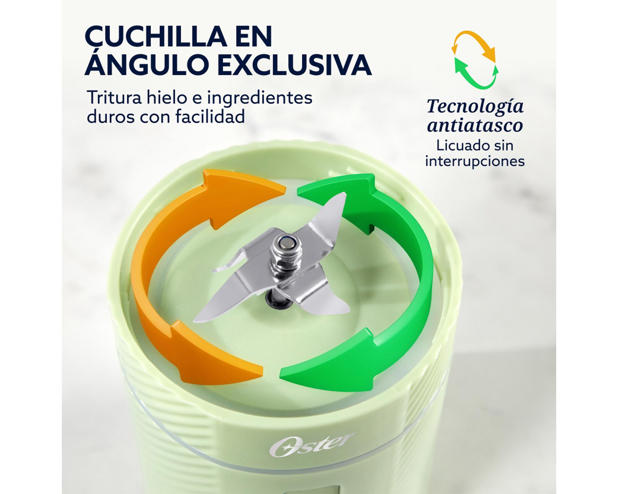 Licuadora portátil GoMAX 100W verde-3