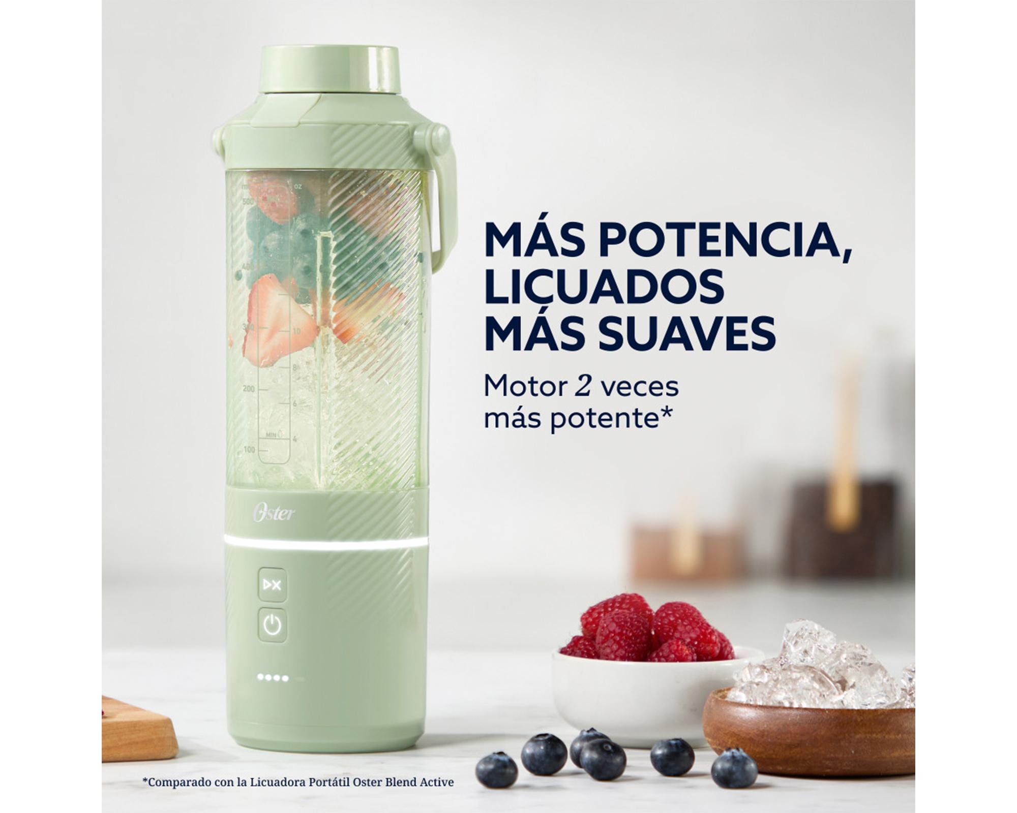 Licuadora portátil GoMAX 100W verde-2