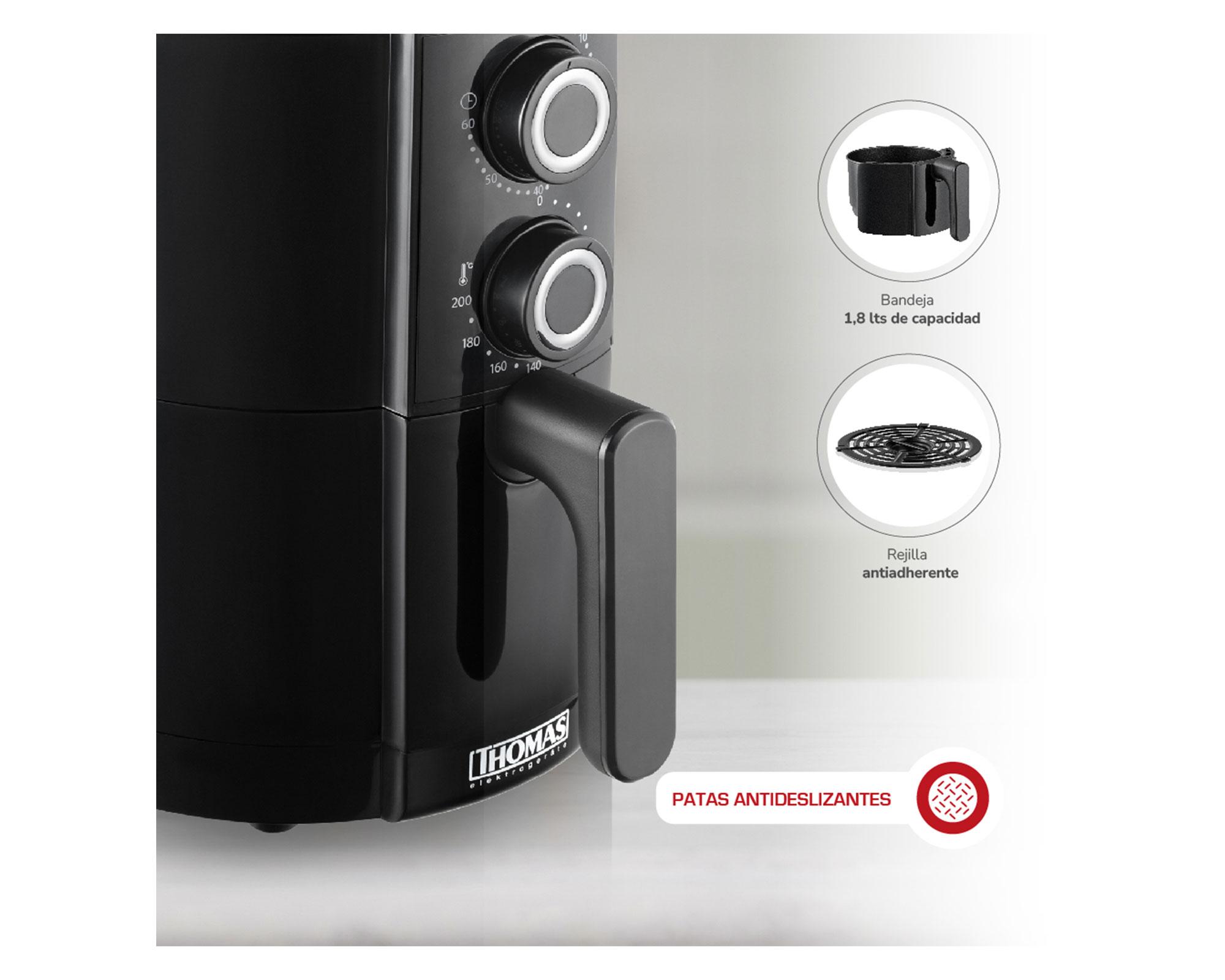 Freidora de aire TH-AF18M negro 1.8 lt-4