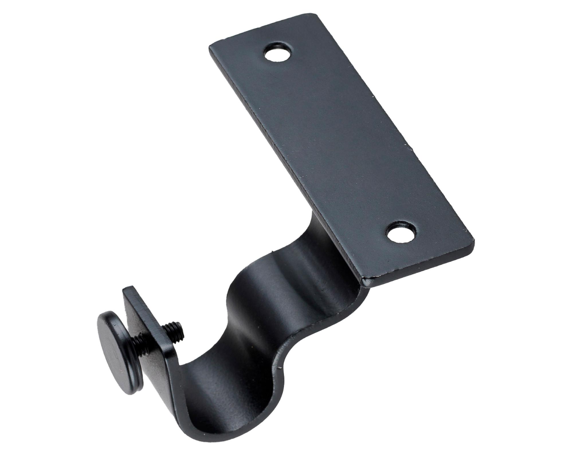 Soporte Simple techo negro 19 mm 2 unidades-1