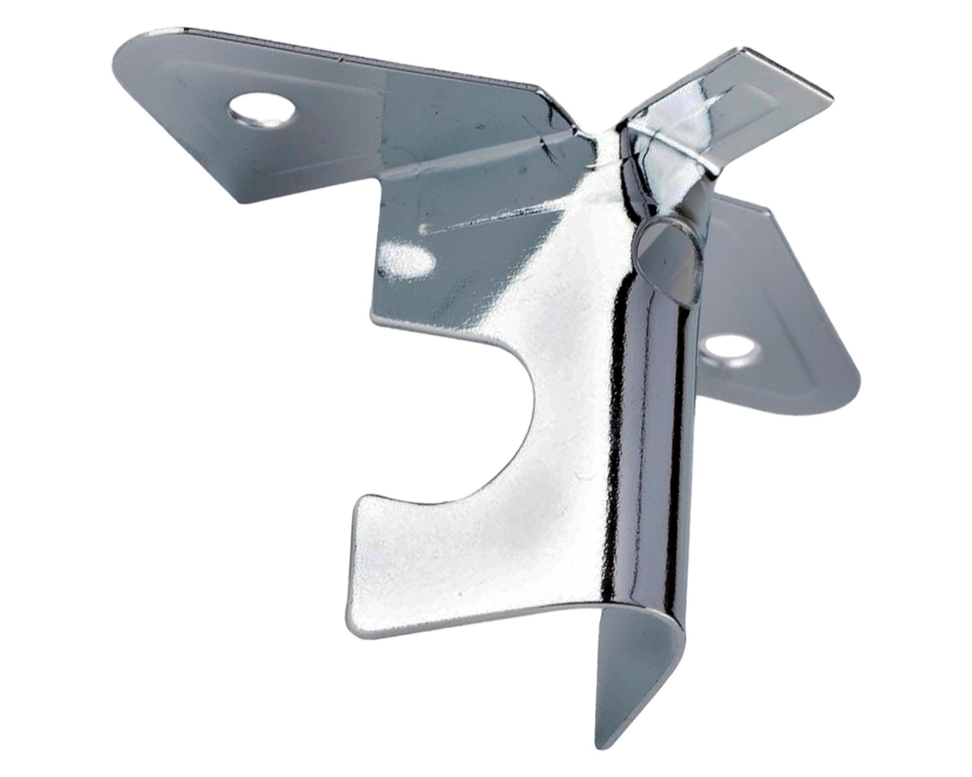 Soporte Simple techo cromado 16 mm 2 unidades-2