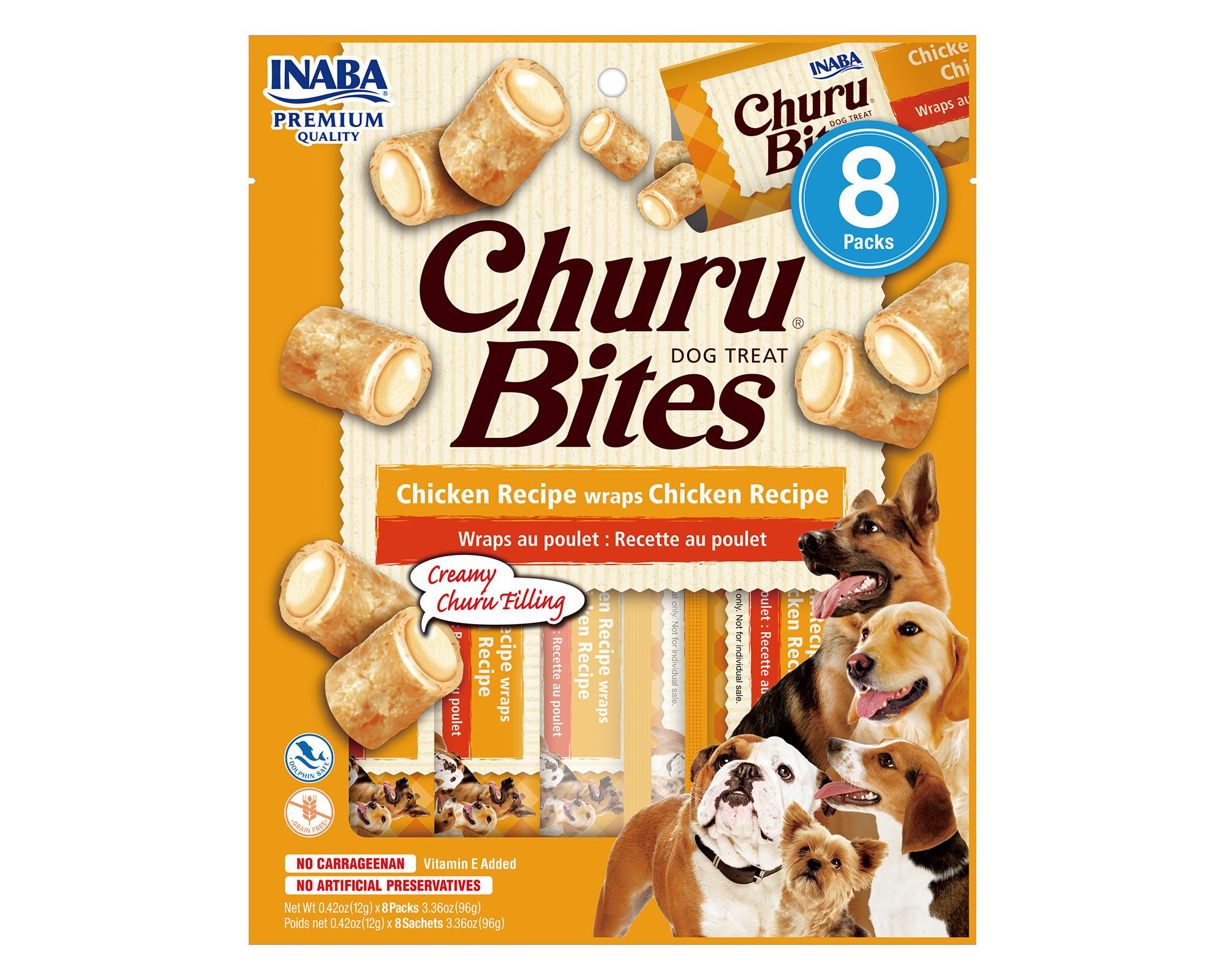 Snack churu Bites perro todas las etapas Pollo 96 g-0