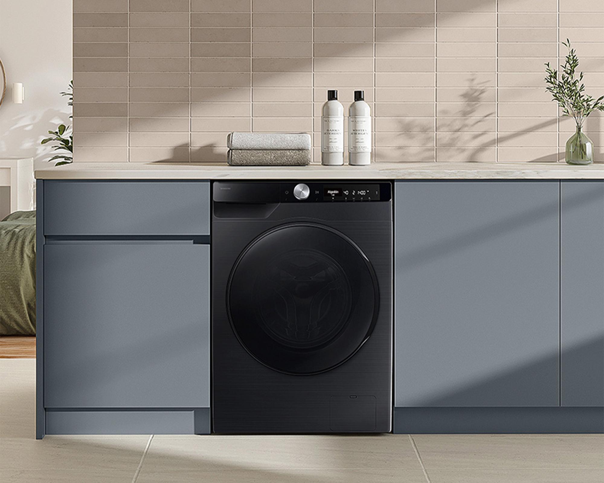 Lavadora secadora Wifi con AI eco bubble WD12FG6B34BBZS carga frontal 12/8 kg negro-3