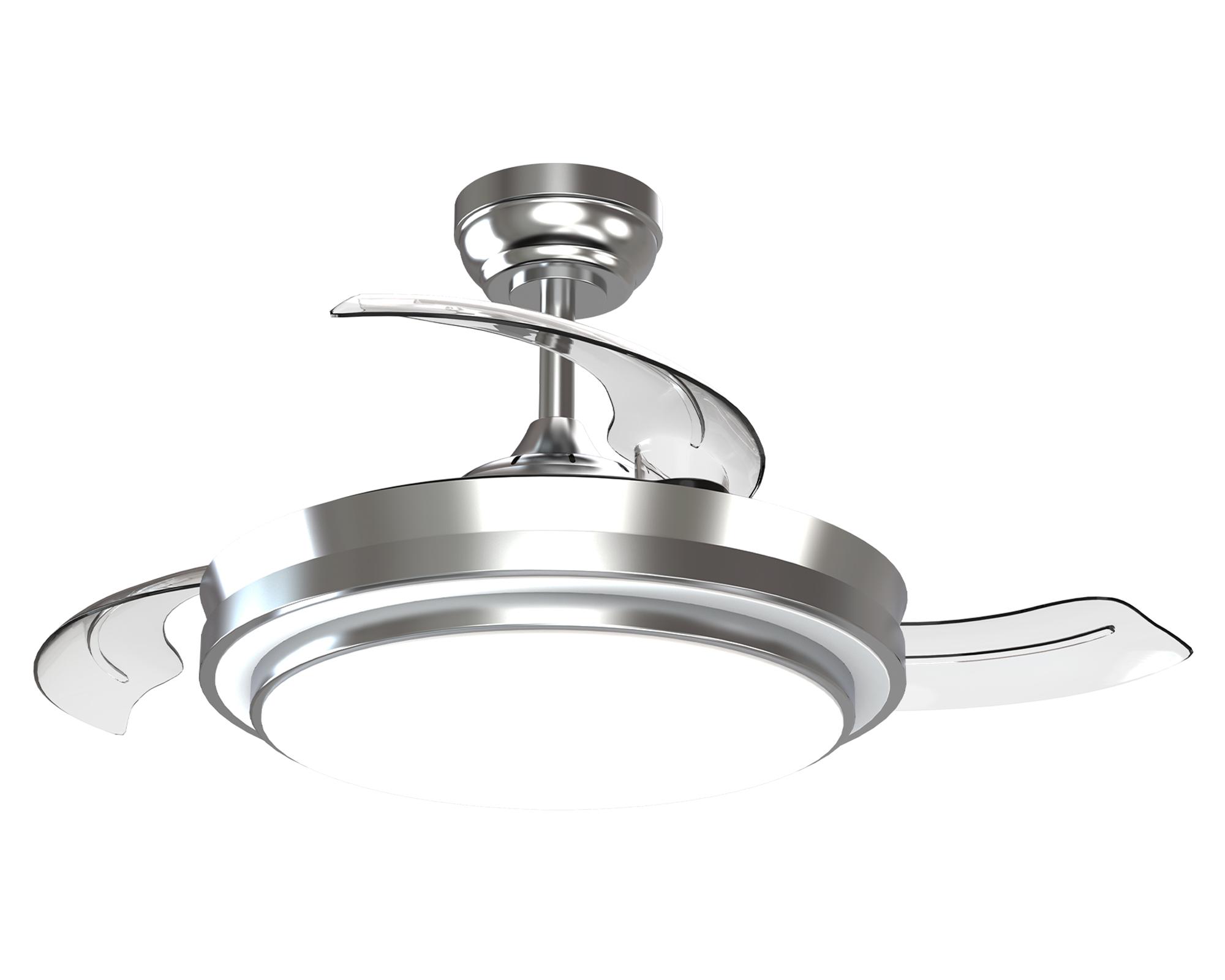 Ventilador de techo retráctil VFL-420S 66 W plata-0