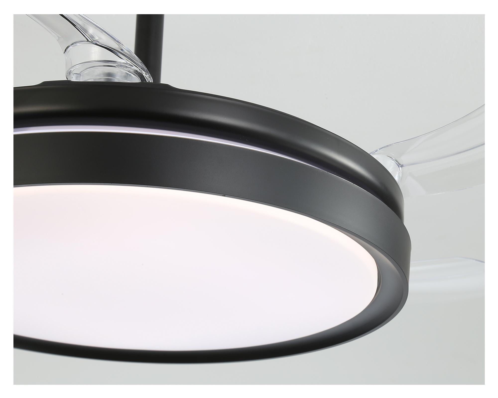 Ventilador de techo retráctil VFL-429K 66 W negro mate-2