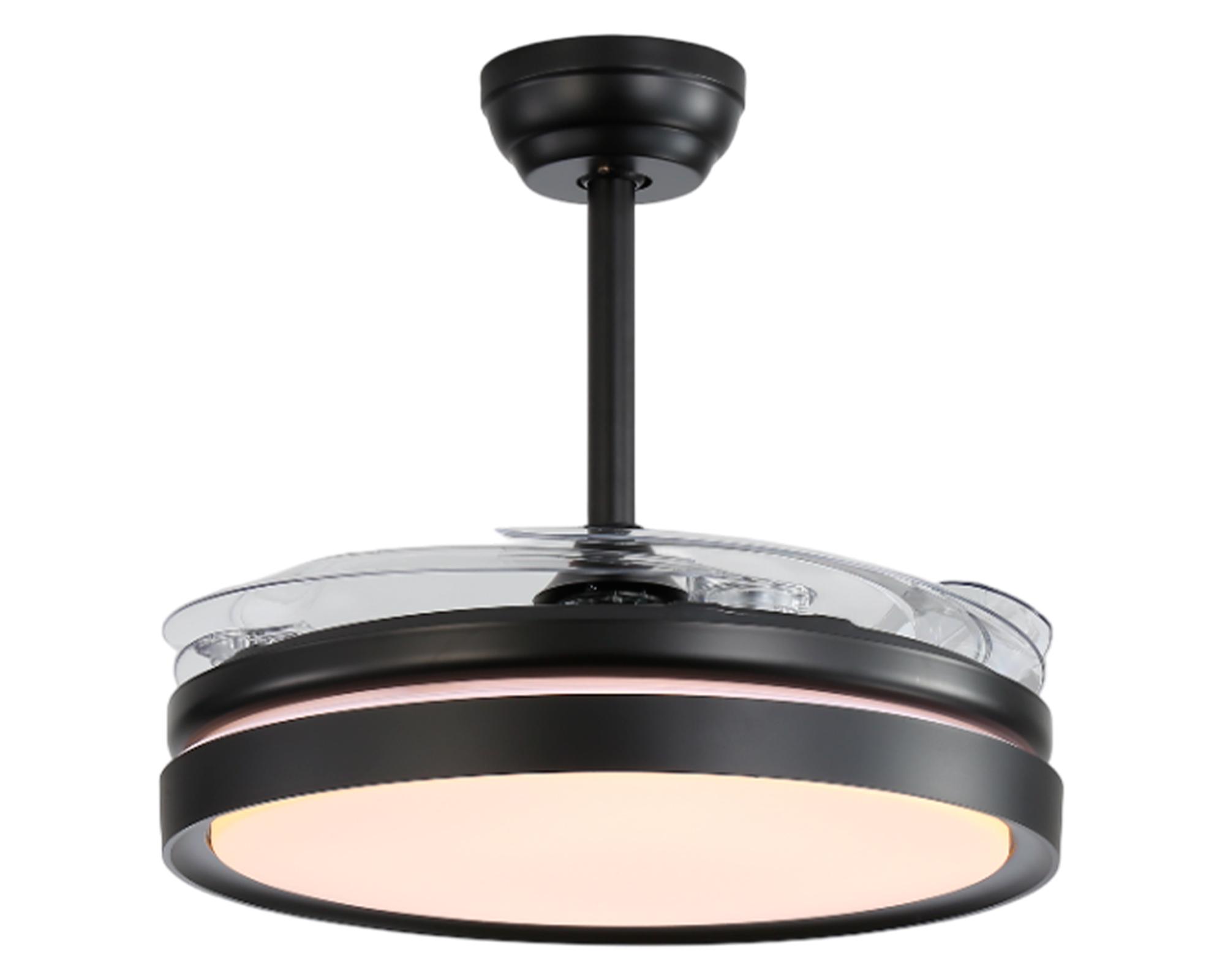 Ventilador de techo retráctil VFL-429K 66 W negro mate-1