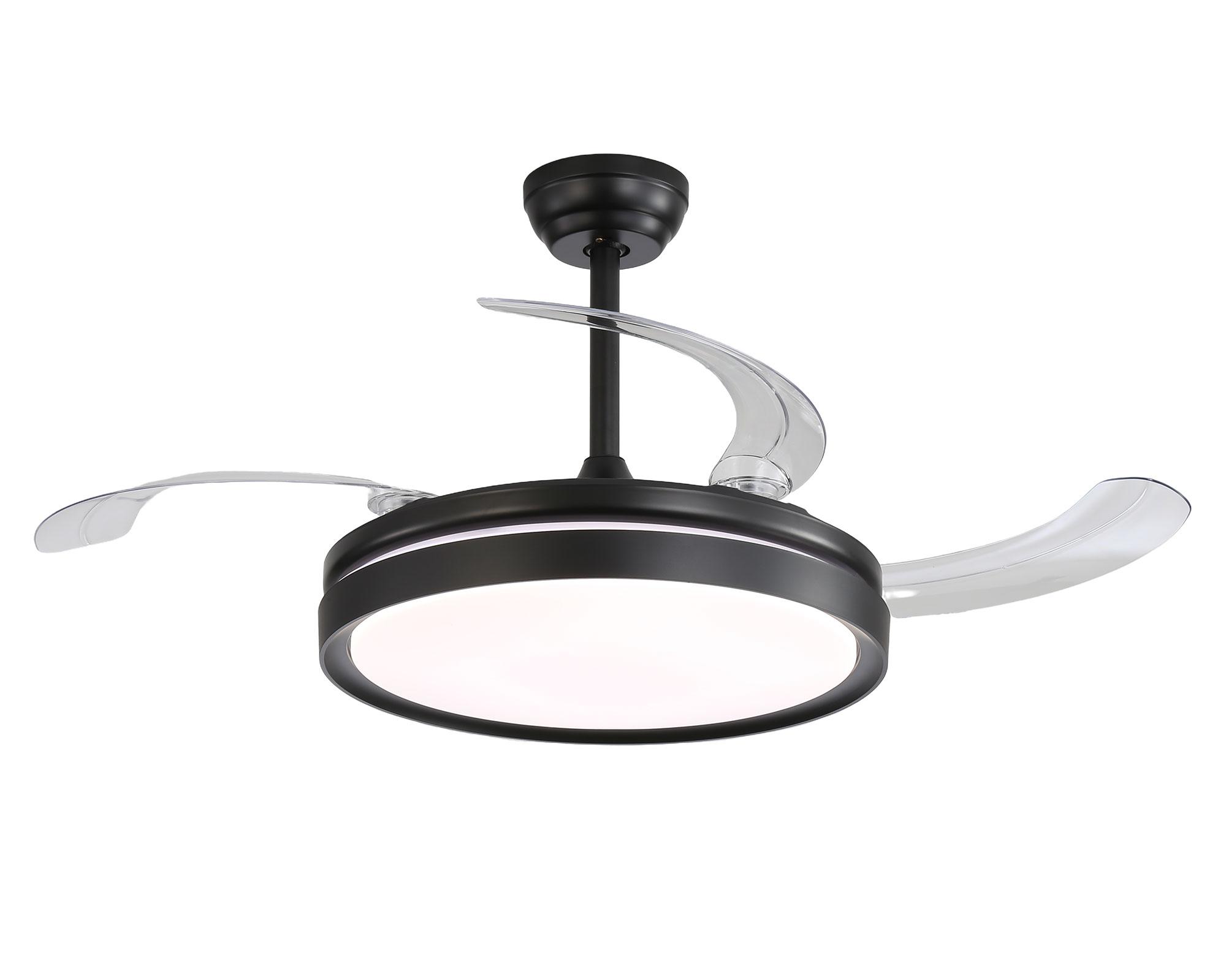Ventilador de techo retráctil VFL-429K 66 W negro mate-3