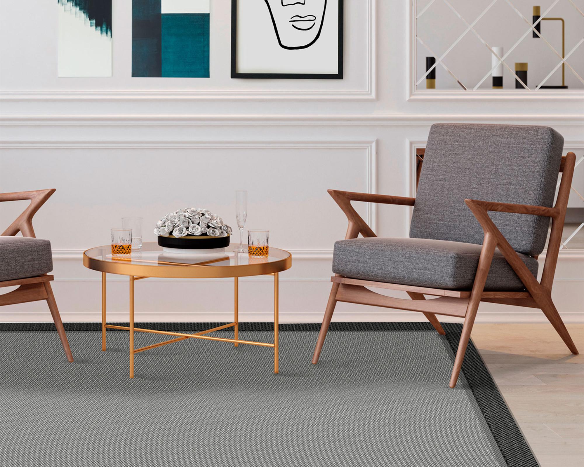 Alfombra Decora 2696092 polipropileno gris 133x195 cm-2