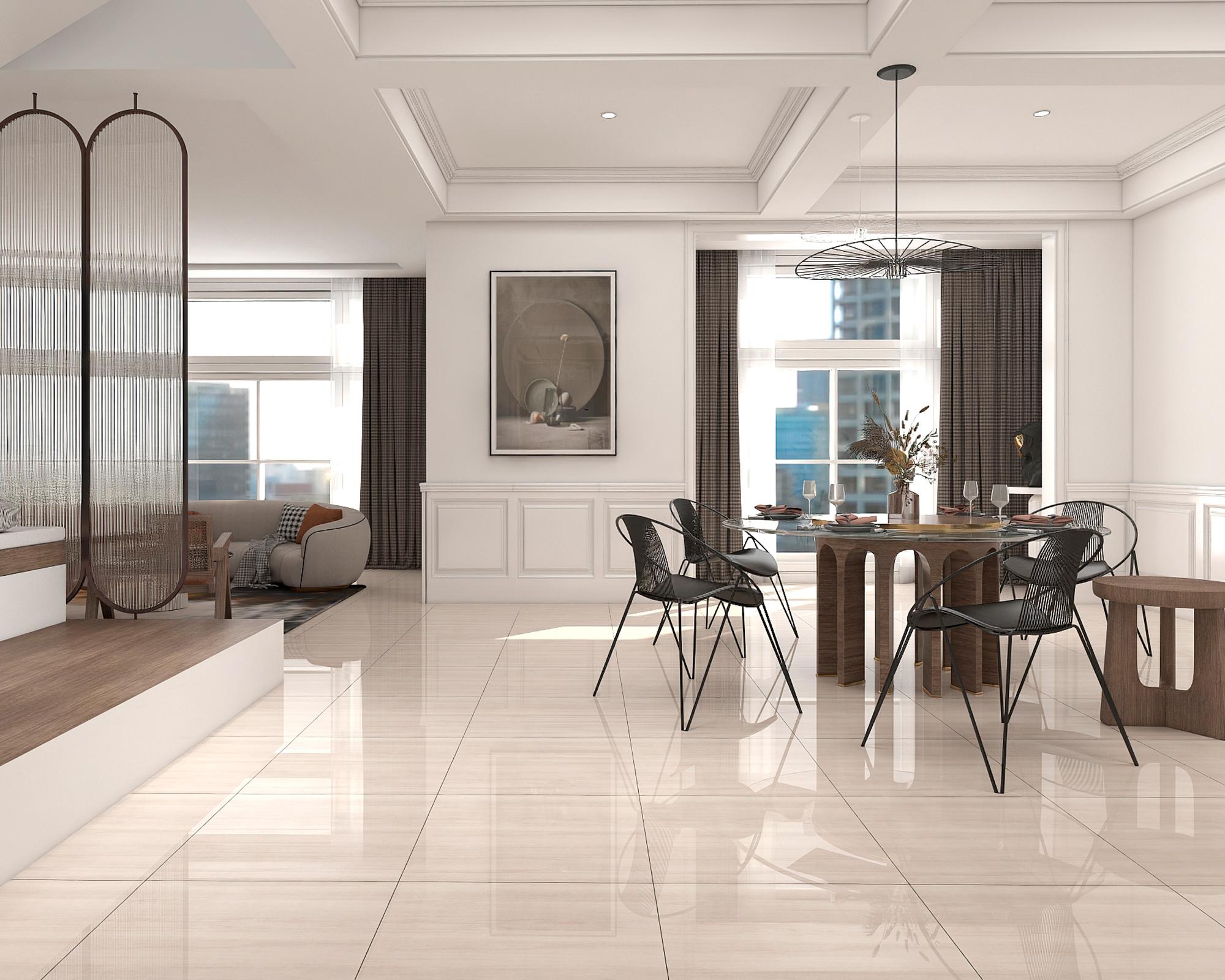 Porcelanato Travertino 60x60 cm  KMEL 1.44 m2-4
