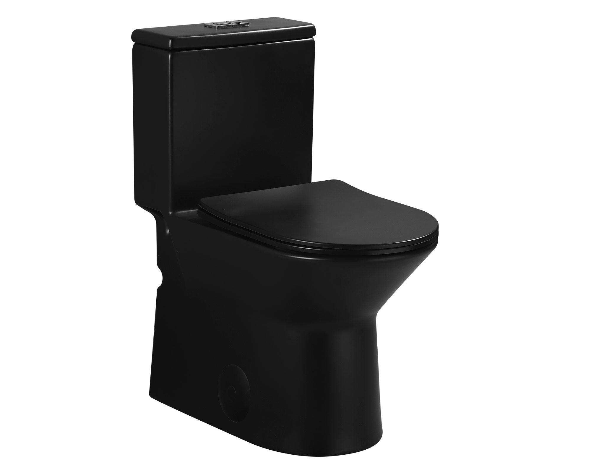Sanitario one piece Trevi negro mate 30.5 cm-0