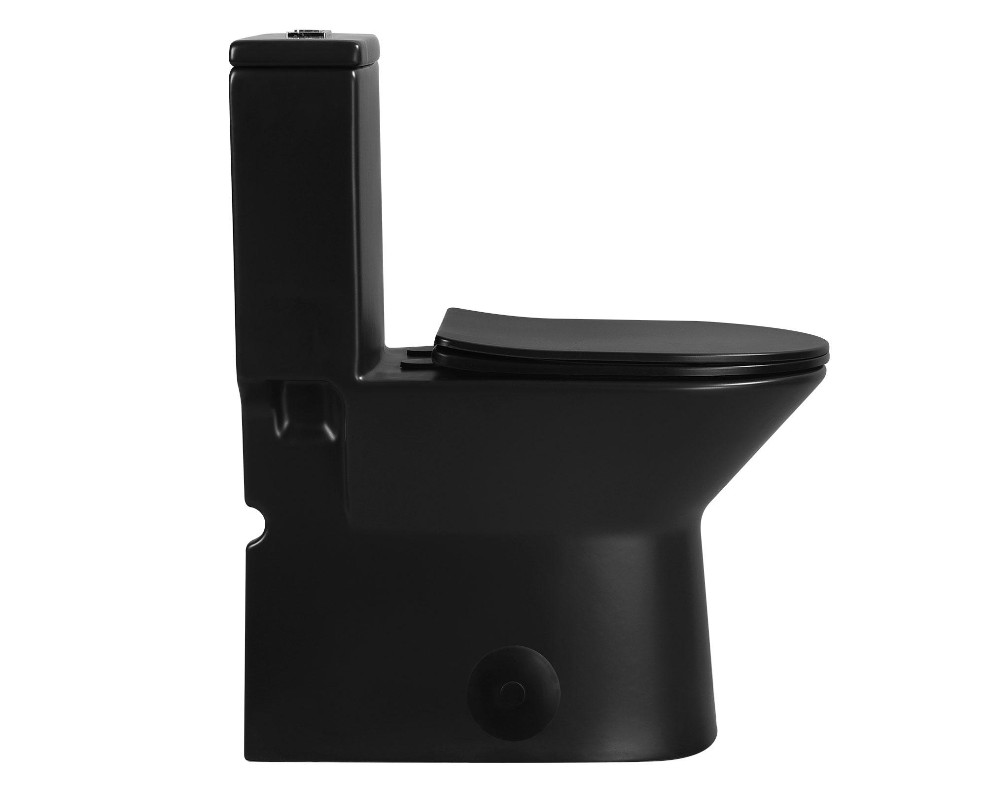 Sanitario one piece Trevi negro mate 30.5 cm-1