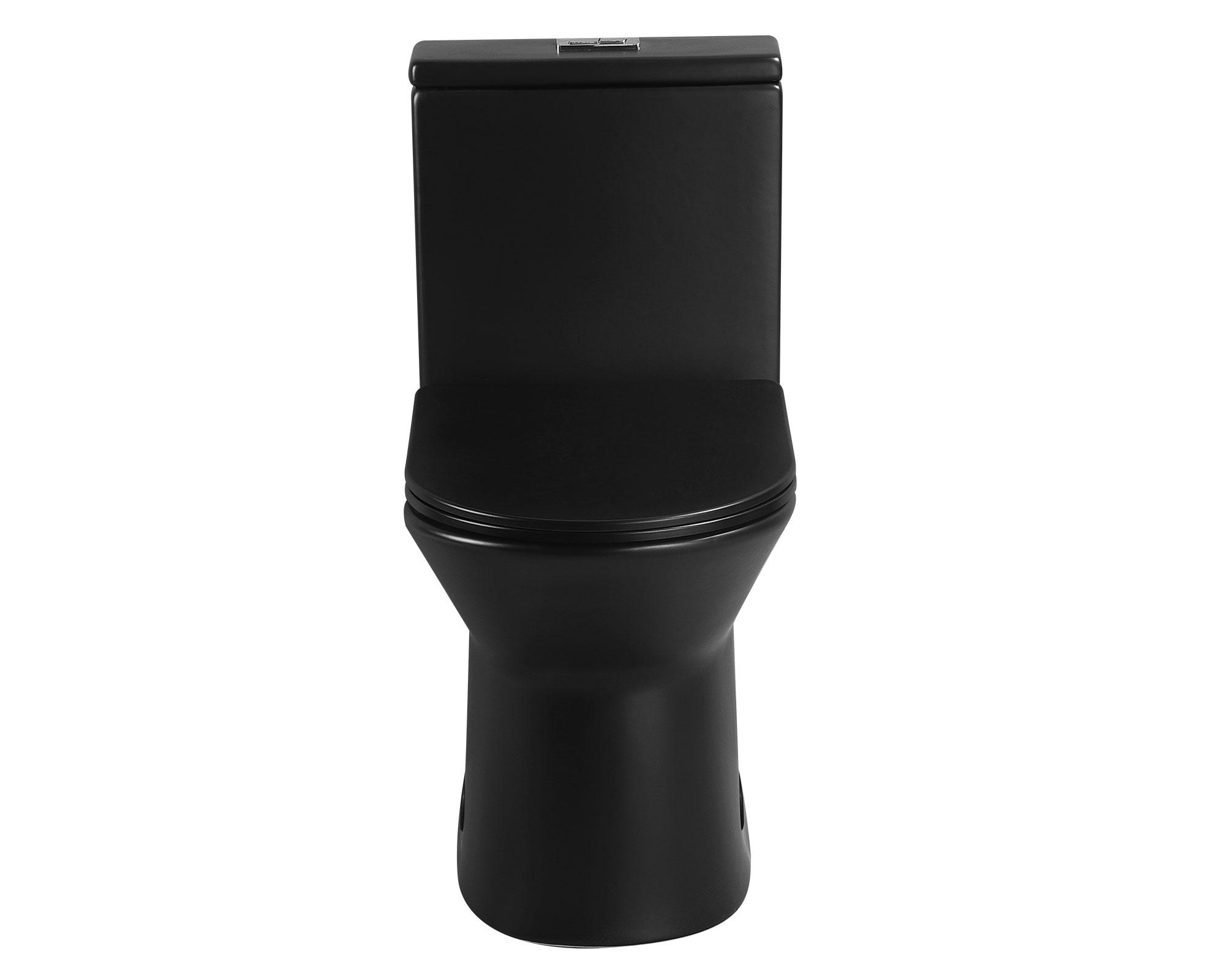 Sanitario one piece Trevi negro mate 30.5 cm-2