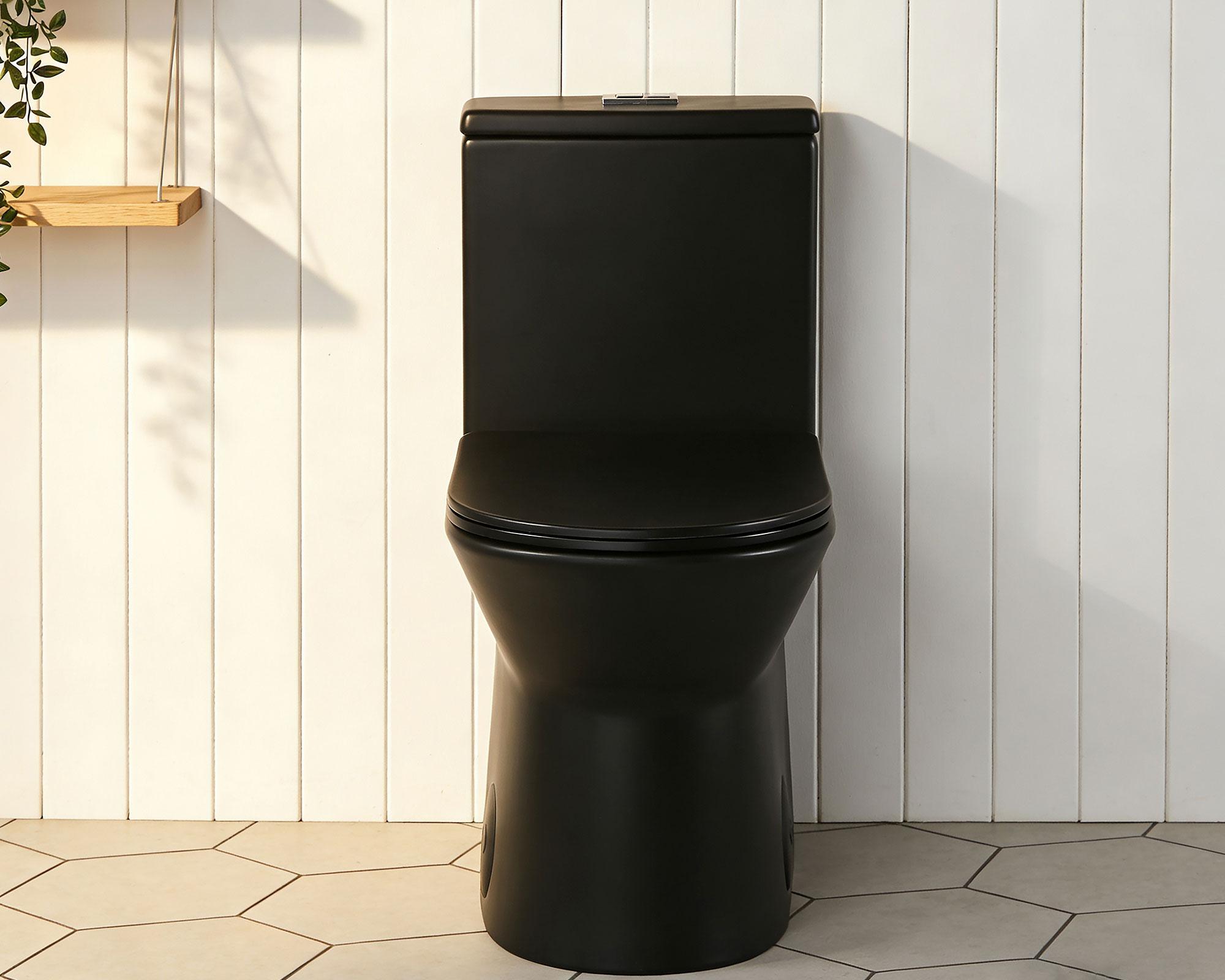 Sanitario one piece Trevi negro mate 30.5 cm-4