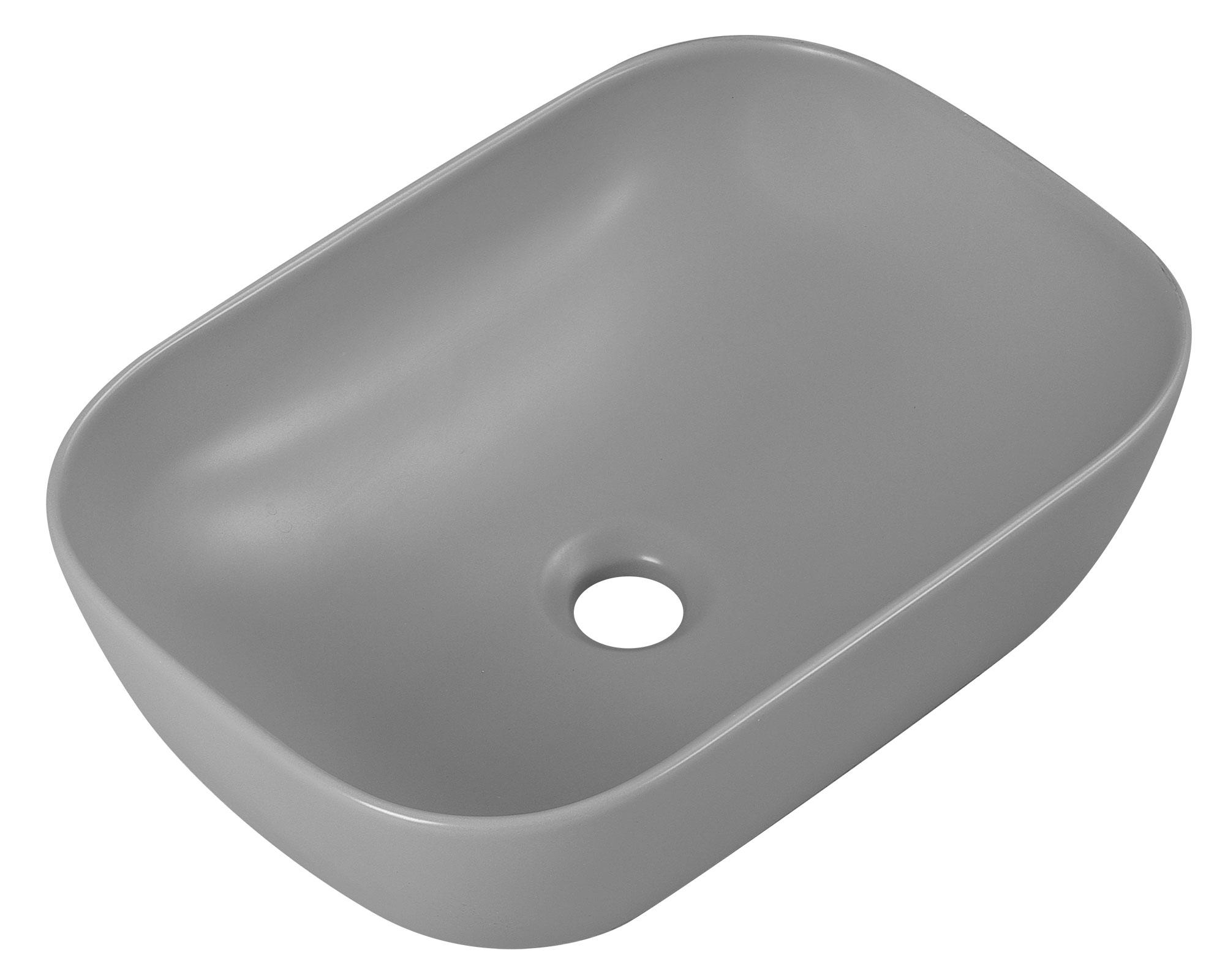 Lavamanos sobreponer Bacha Trevi gris mate-2