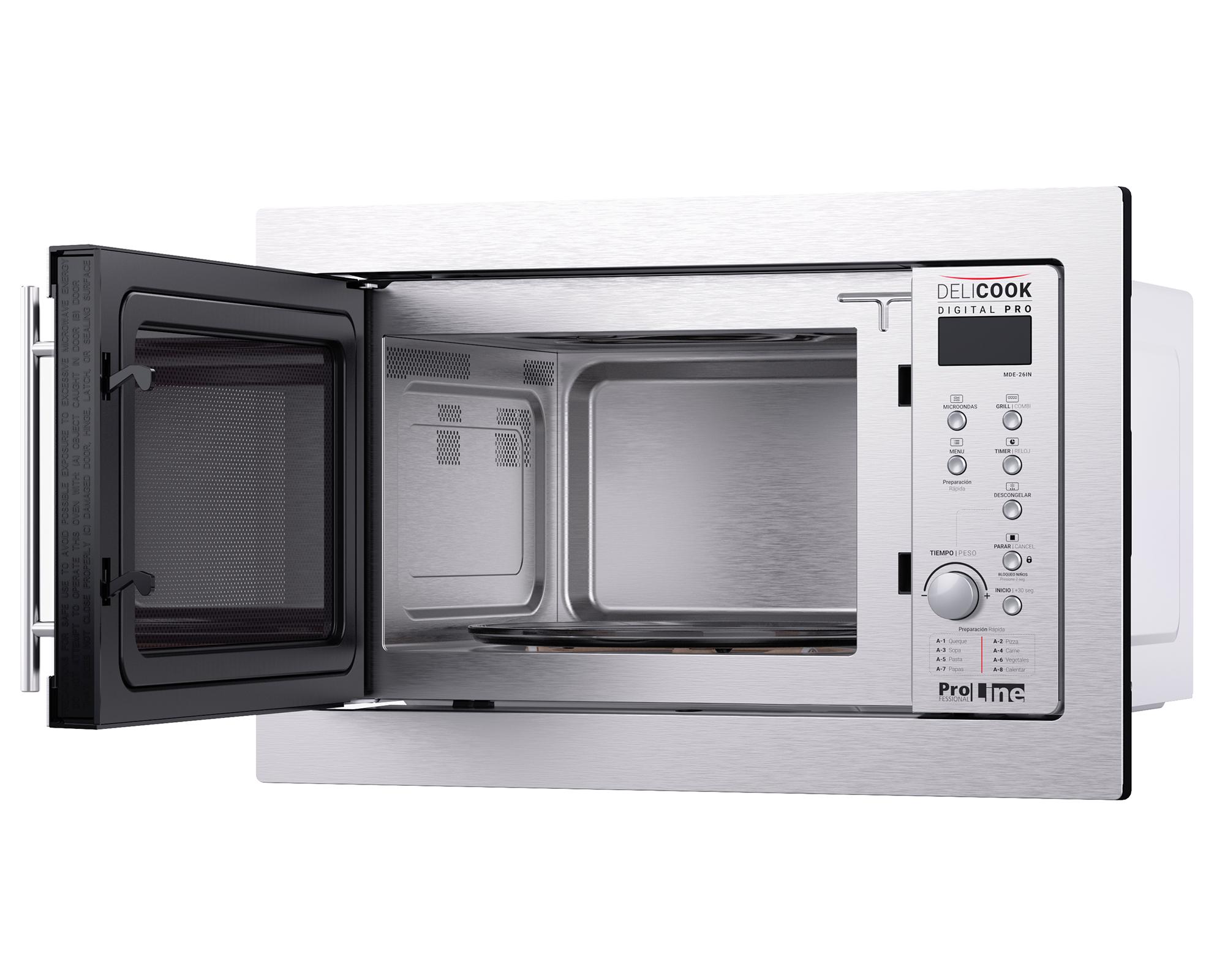 Microondas empotrable MDE-26IN gris 26 lt-4