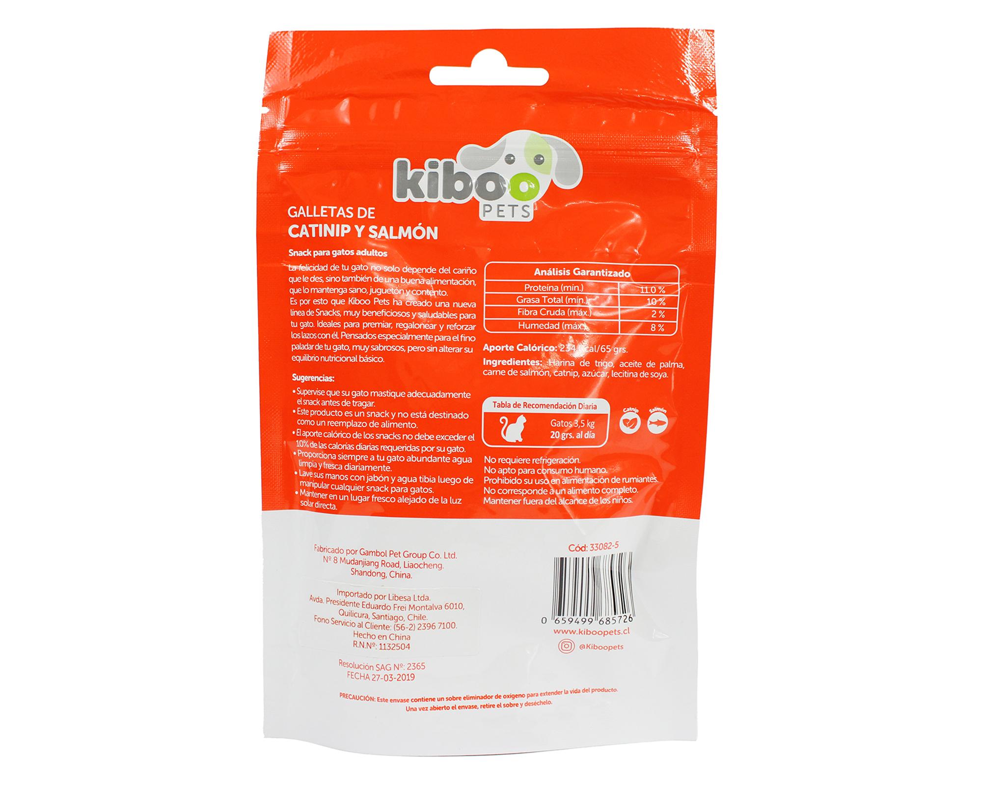 Snack para gato Premium adulto catnip y salmón 65 g-1