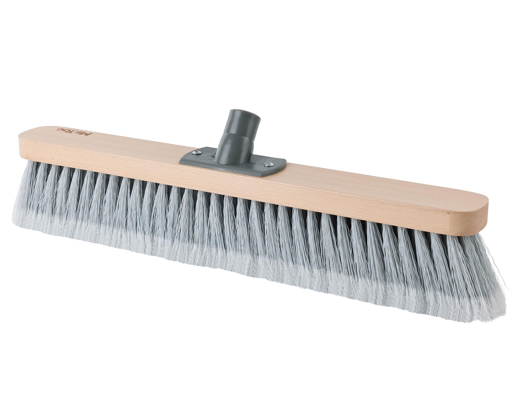 Cabezal escobillón cerdas suaves 45 cm para vara de madera-0