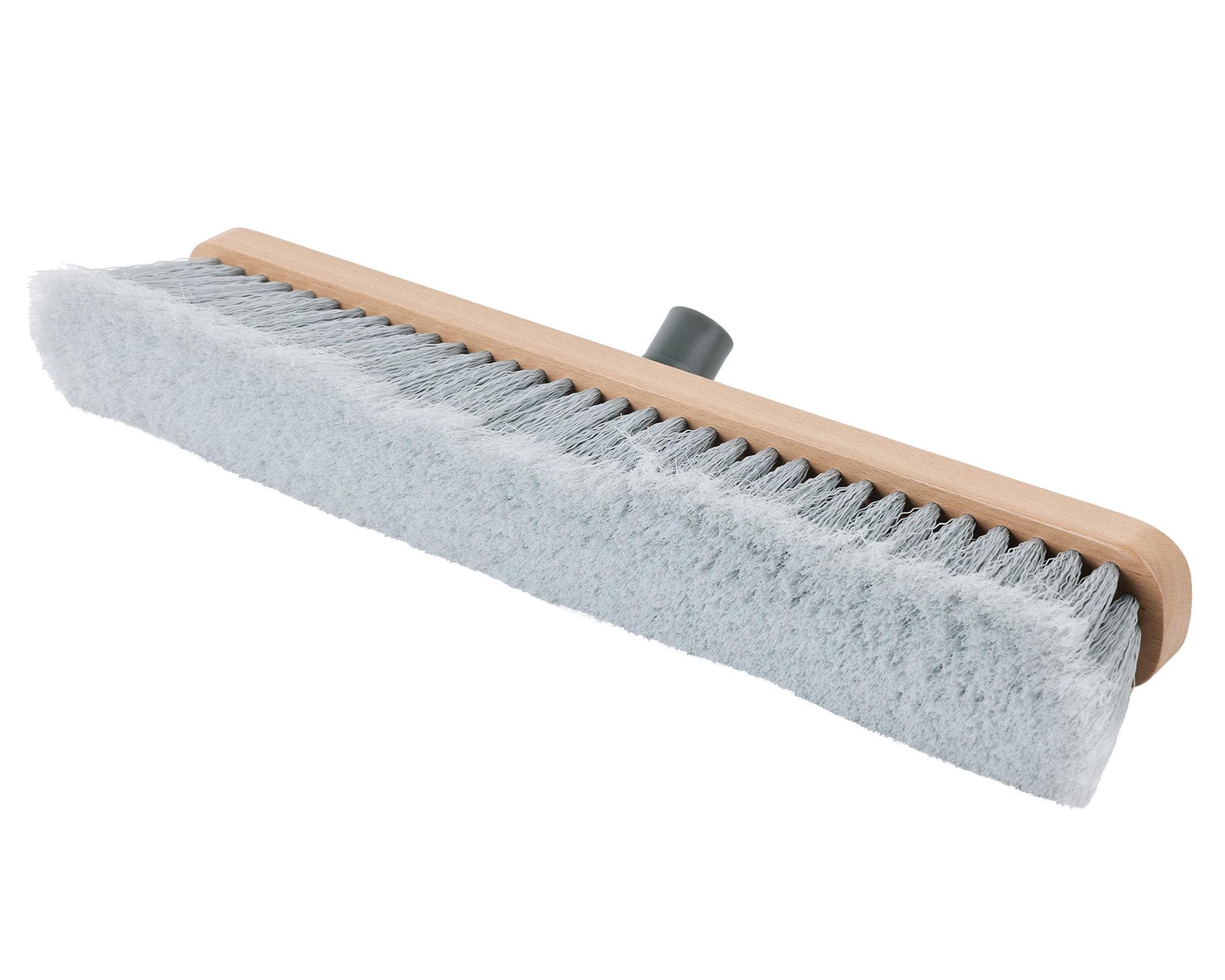Cabezal escobillón cerdas suaves 45 cm para vara de madera-3