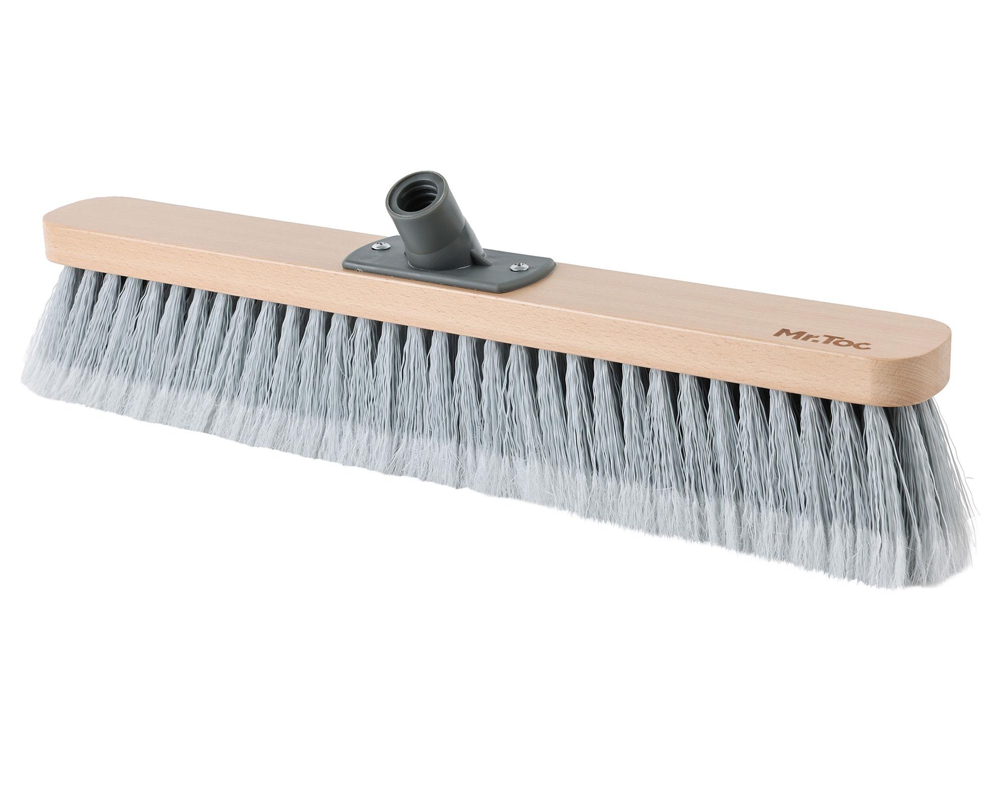 Cabezal escobillón cerdas suaves 45 cm para vara de madera-2