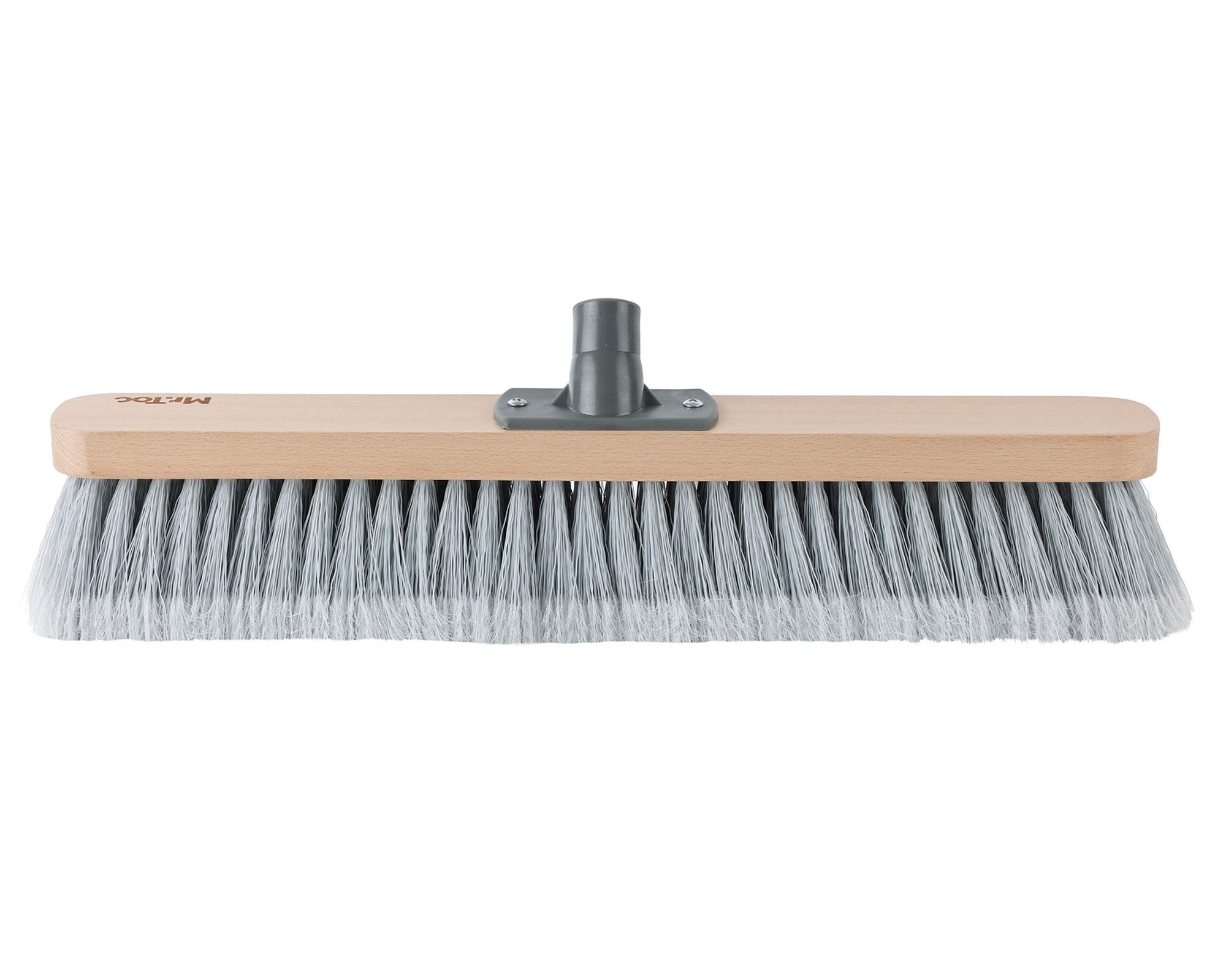 Cabezal escobillón cerdas suaves 45 cm para vara de madera-1