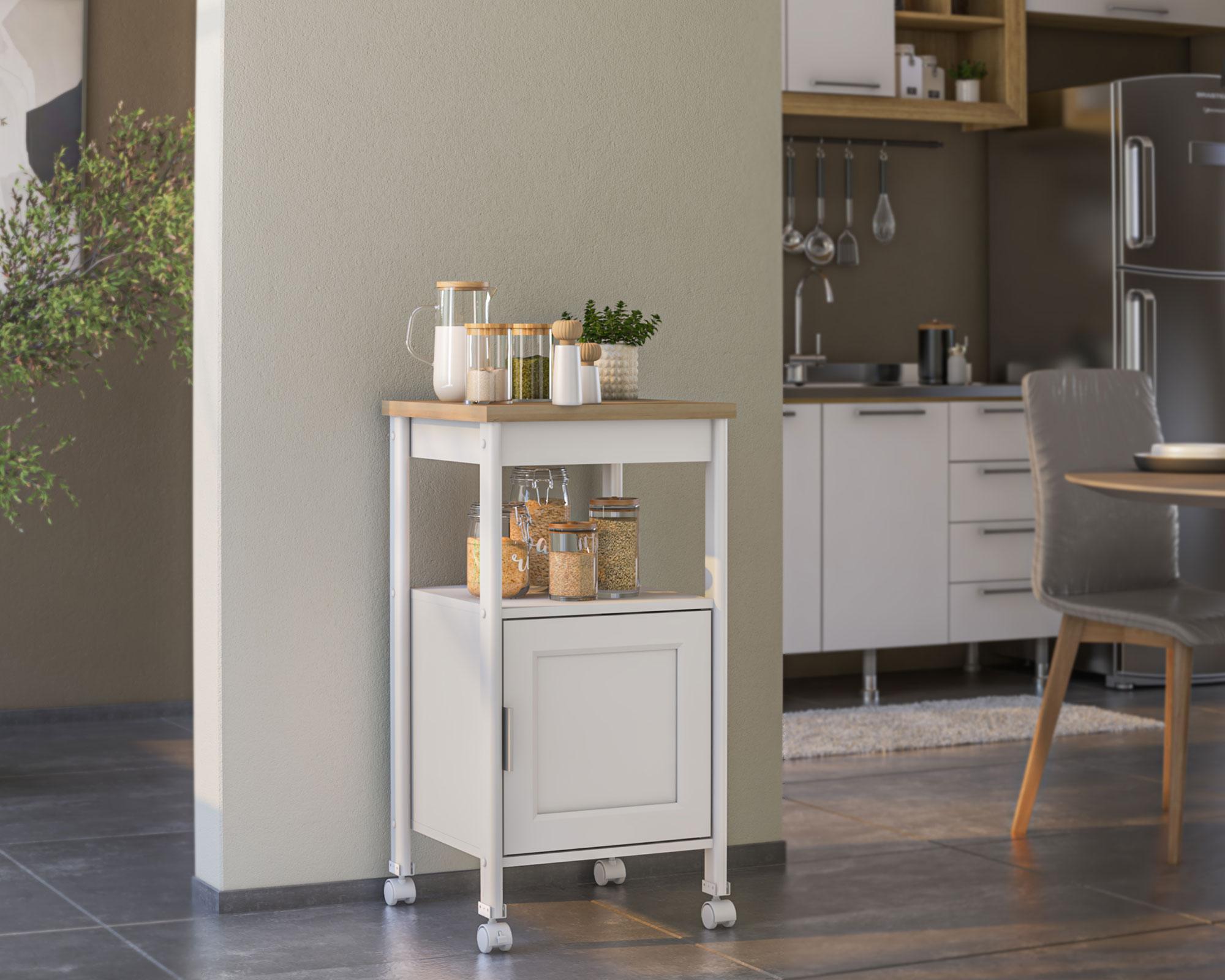 Isla cocina americana 44.6x86 cm Blanca-3