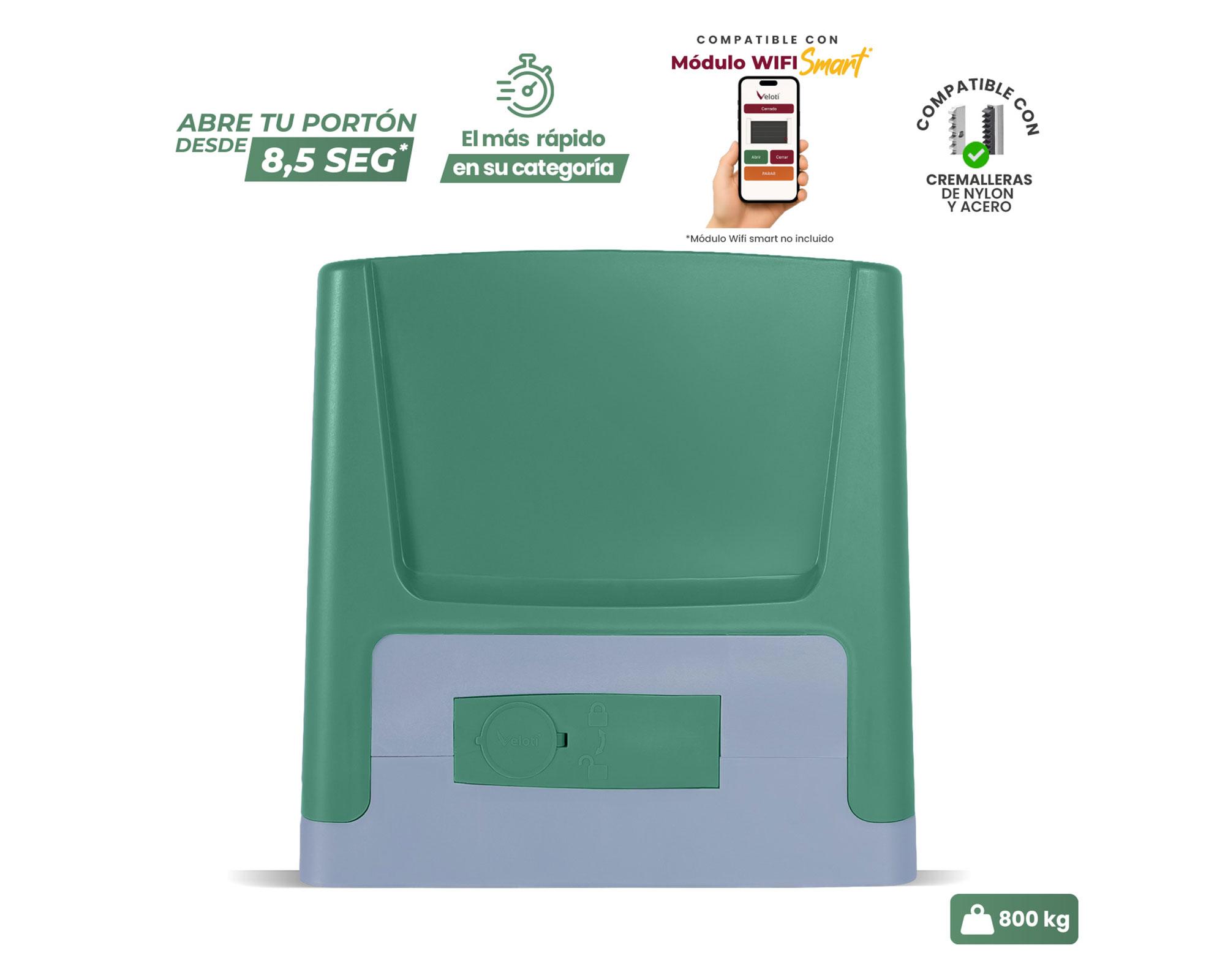 Kit portón New Speed 800 kg verde/gris-2