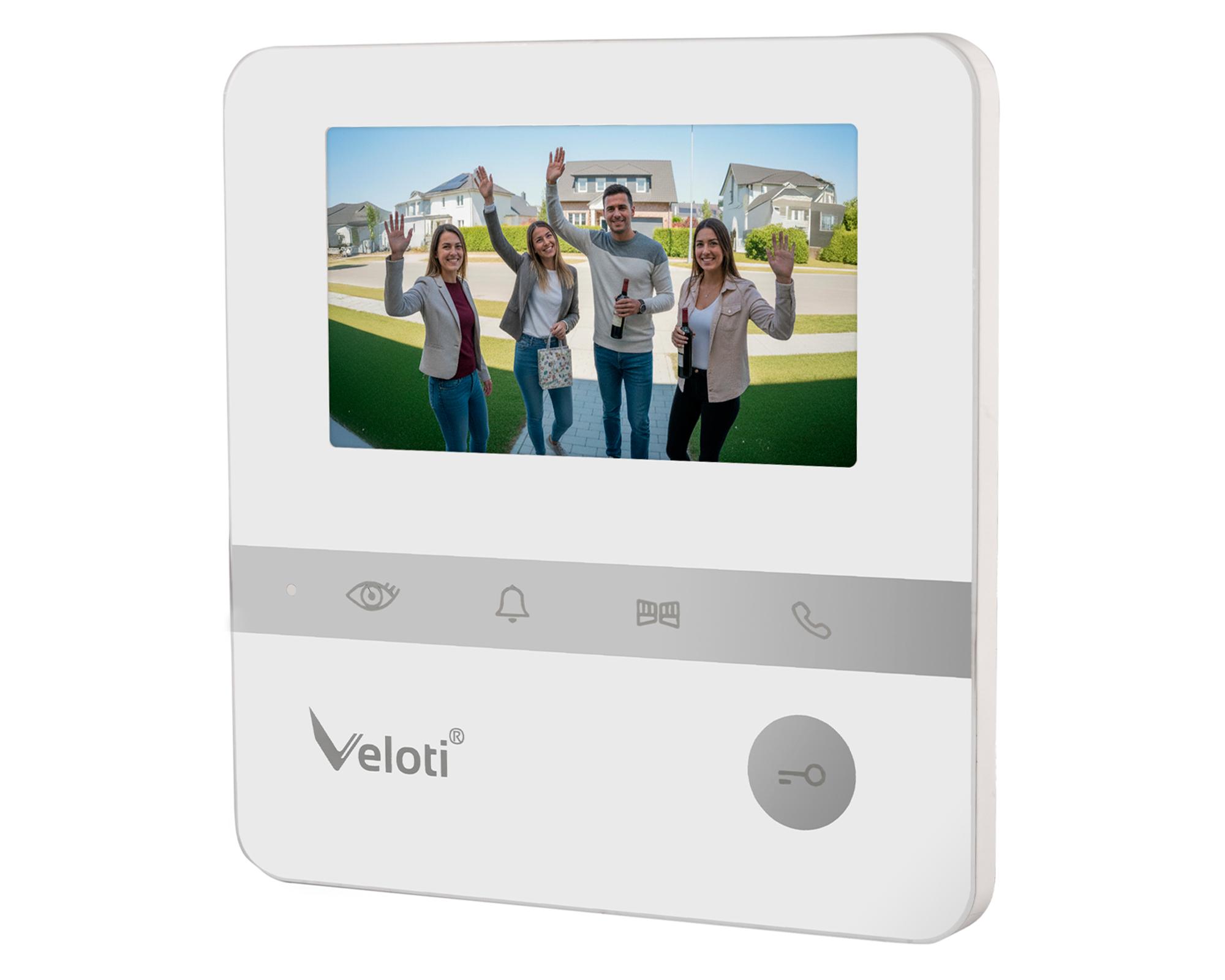 Videoportero Touch 4.3 blanco/gris-3