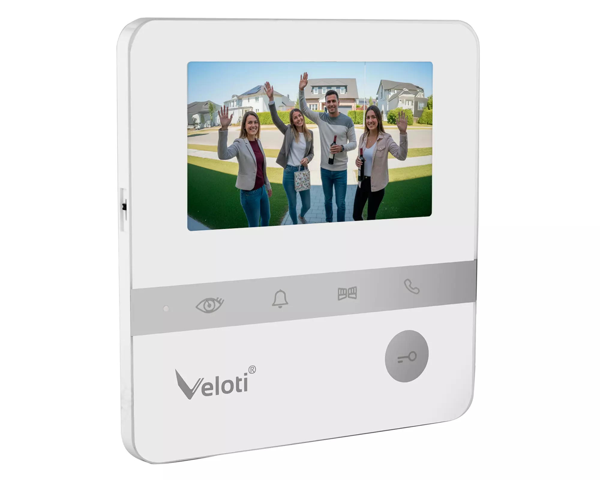 Videoportero Touch 4.3 blanco/gris-2