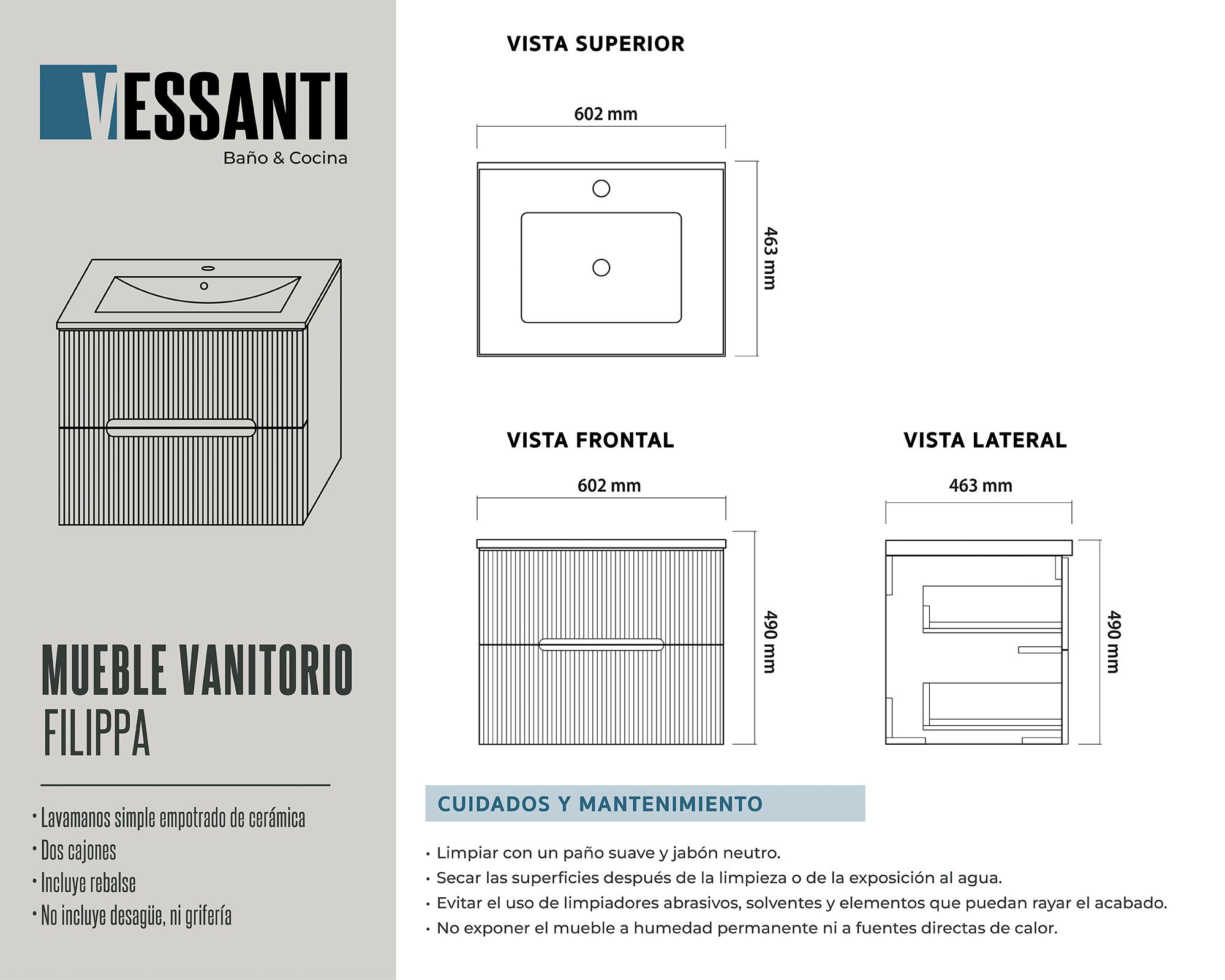 Mueble vanitorio 60x46x50cm Filippa-4