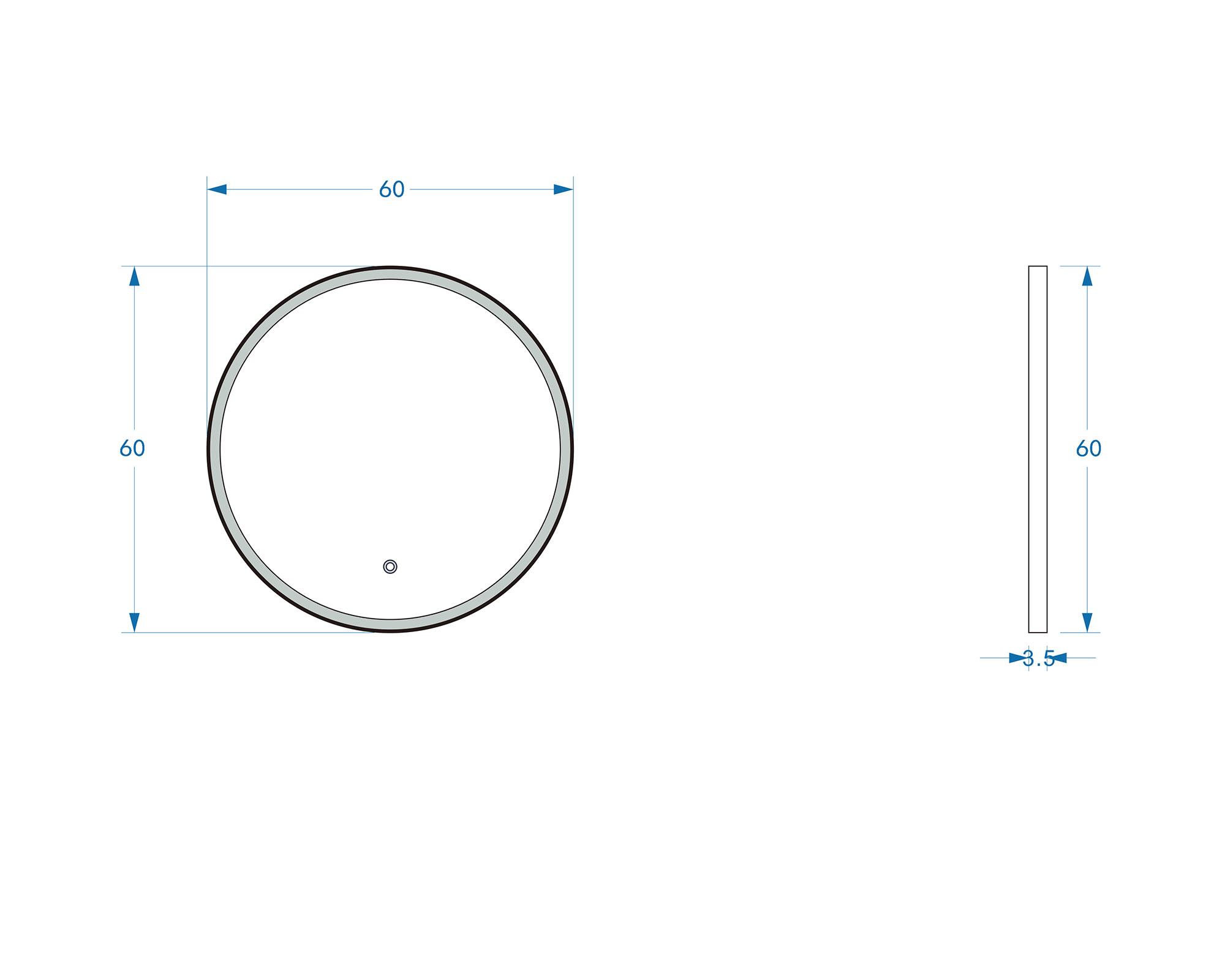 Espejo LED 60 cm-1