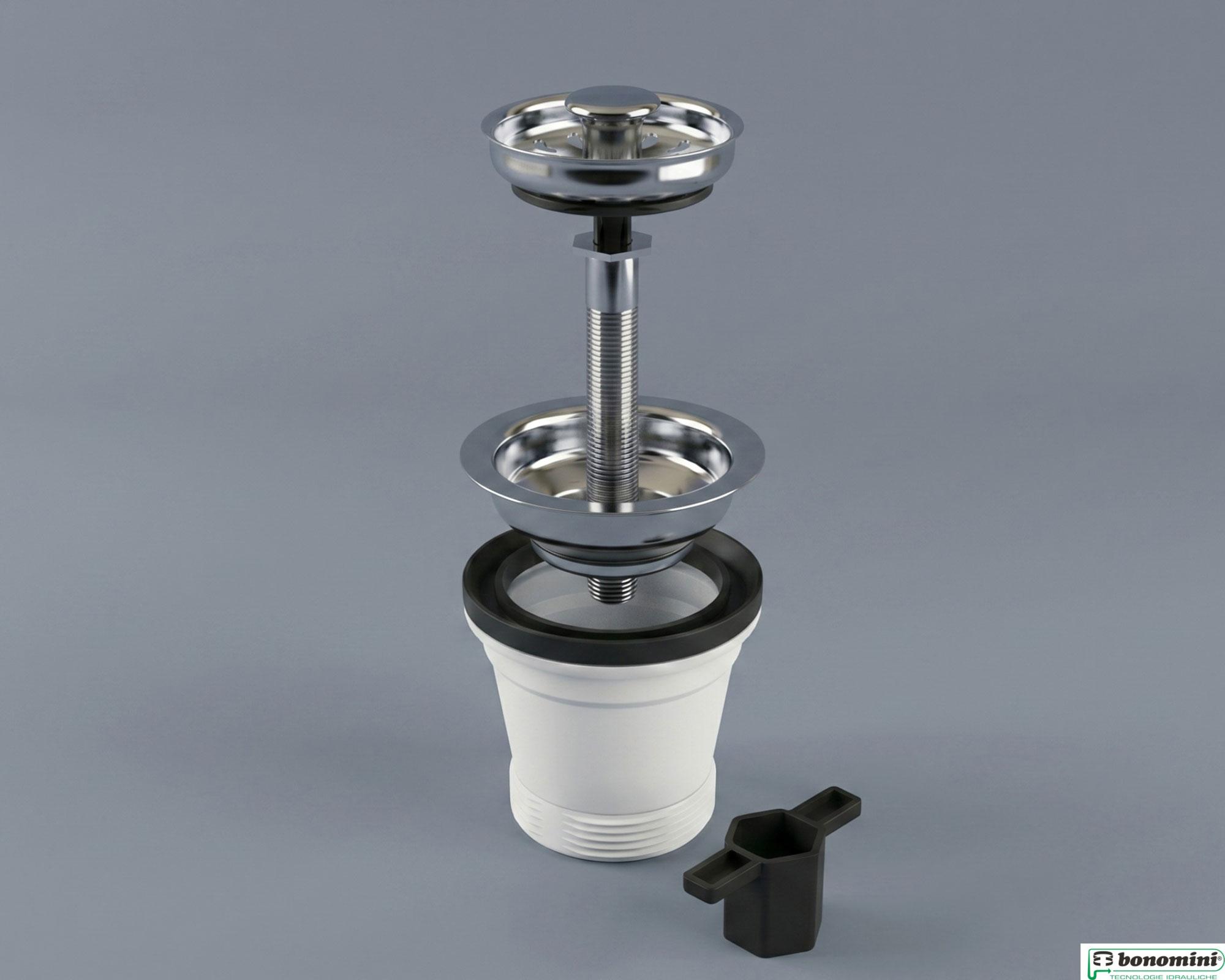 Desagüe lavaplatos sin rebalse 1.1/2" 70 mm-2