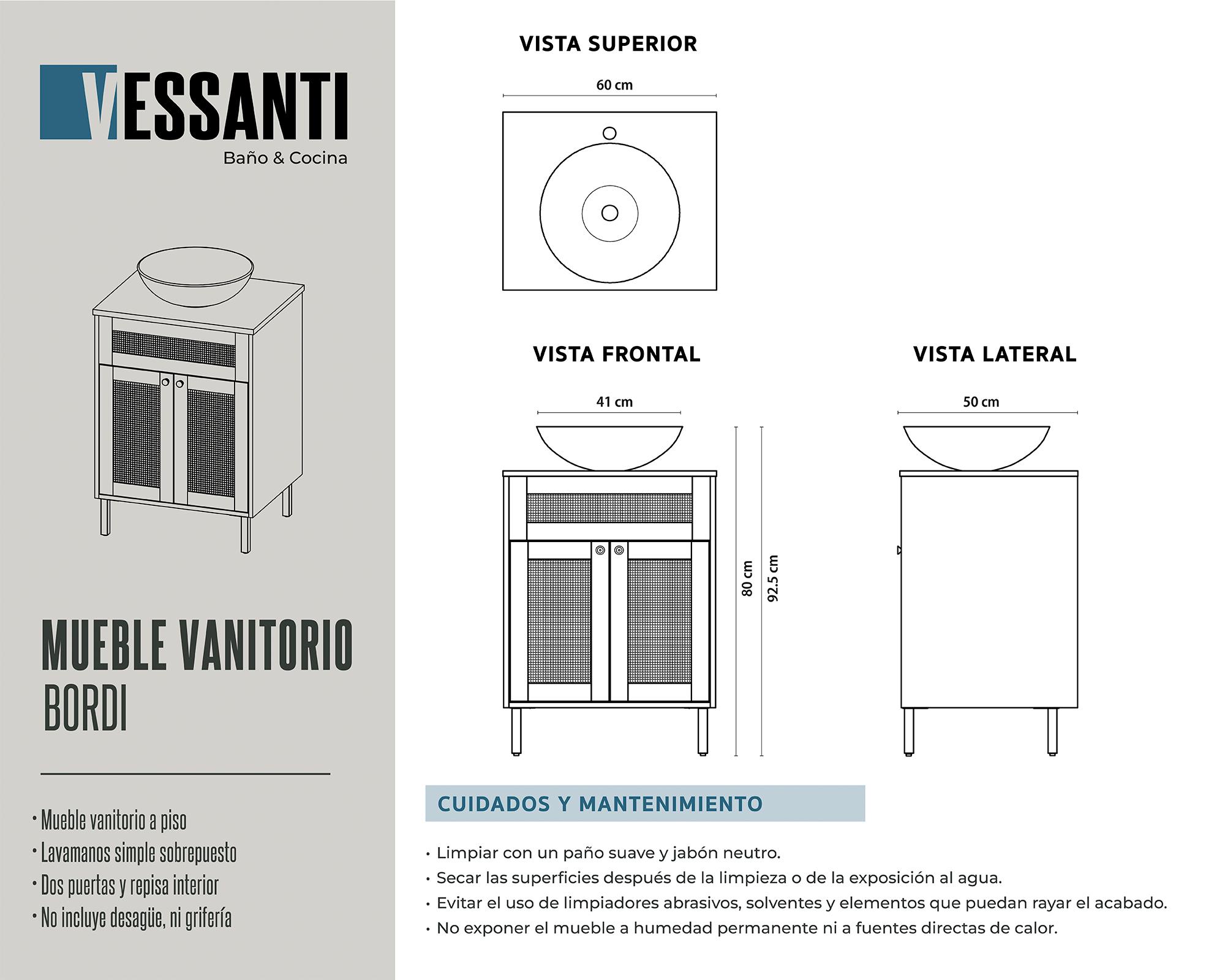 Mueble vanitorio 60x50x80cm Bordi-4