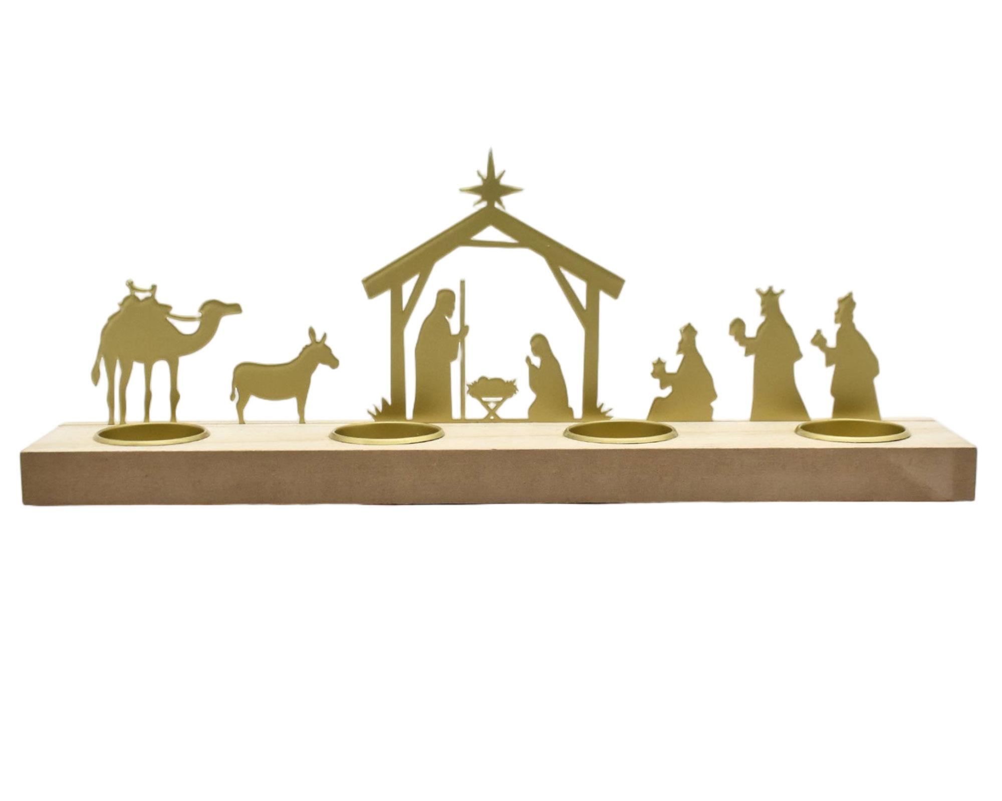 Pesebre Siluetas 35x6.7x13.5 cm-0
