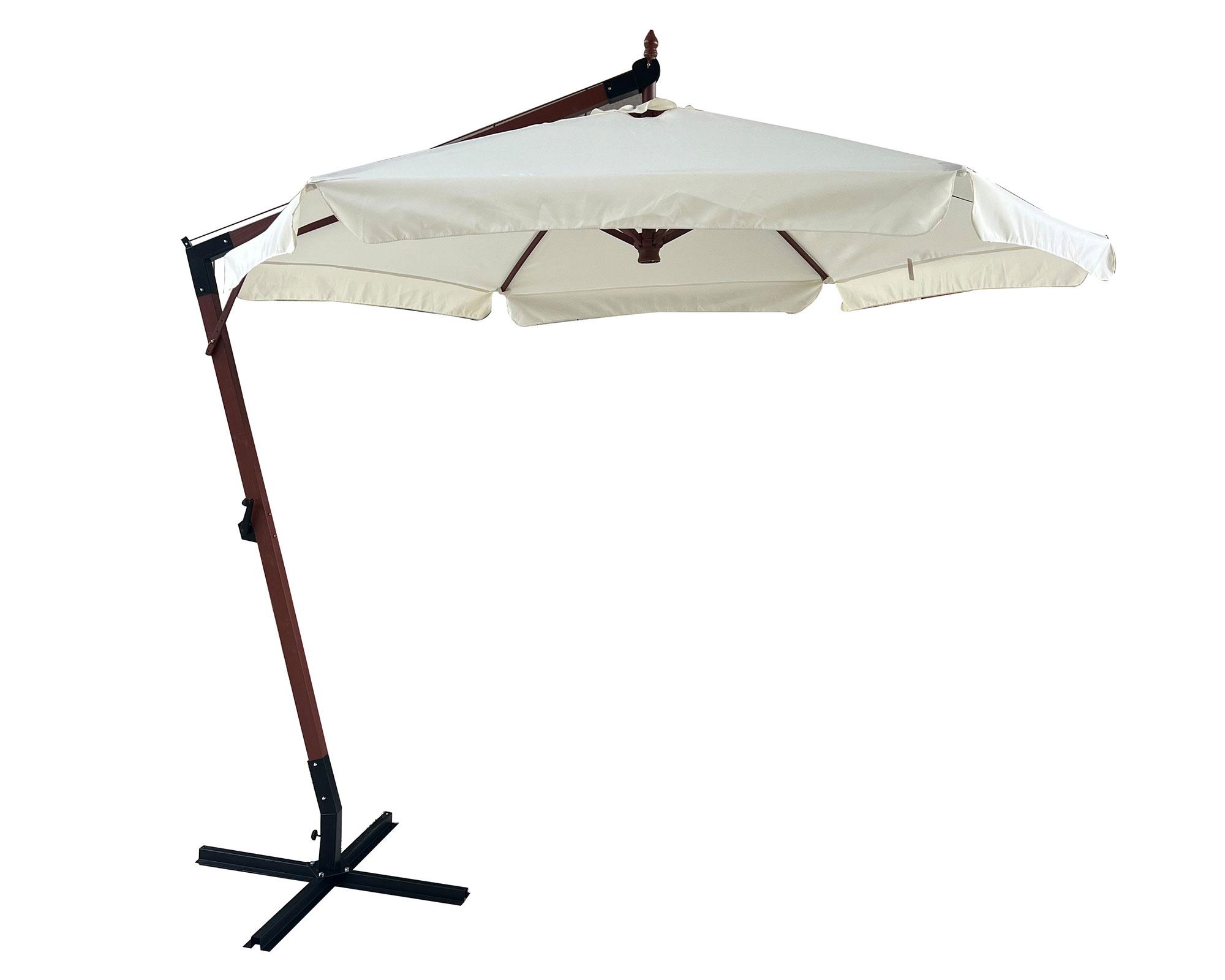 Sombrilla madera/crudo 300 cm-0