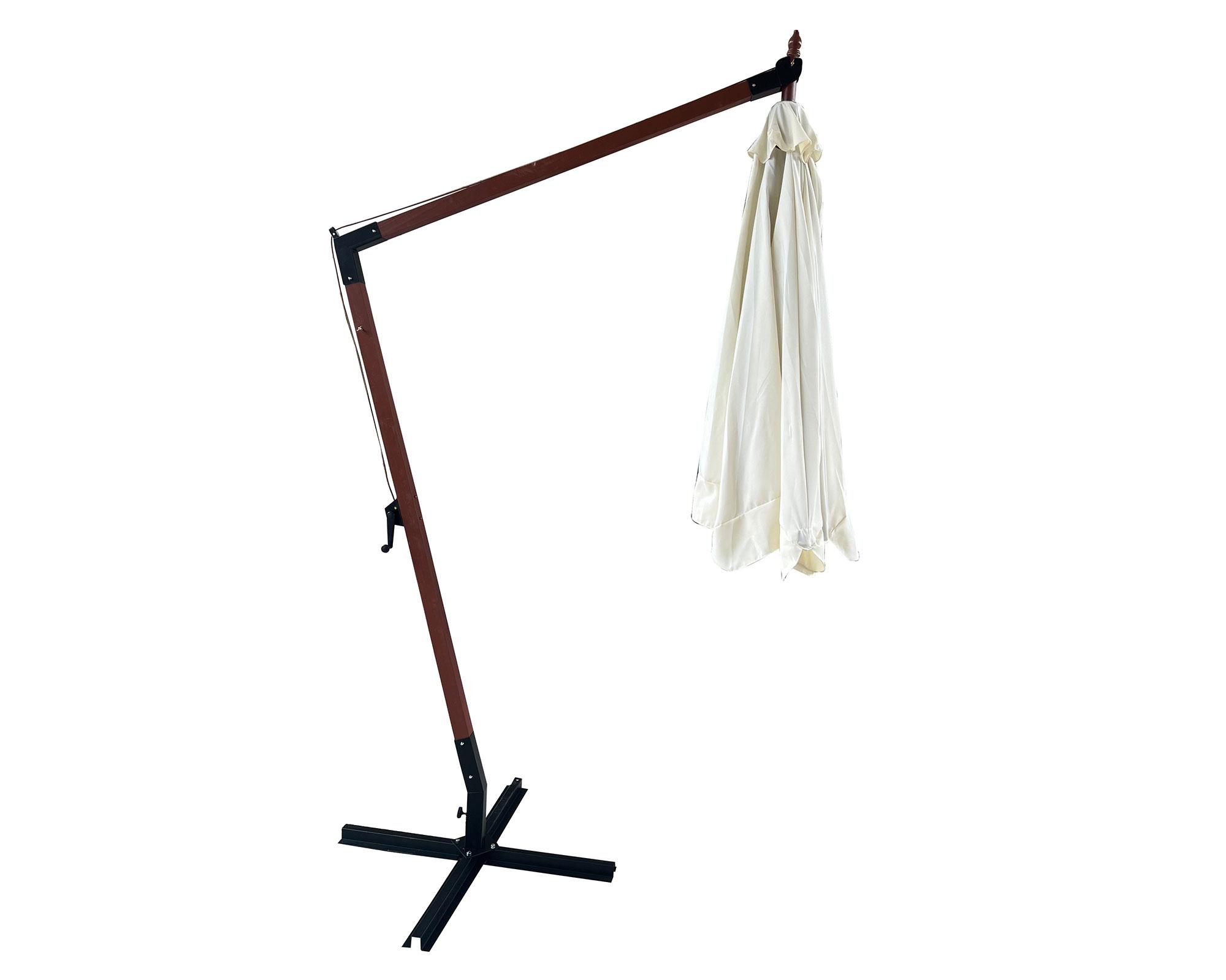 Sombrilla madera/crudo 300 cm-2