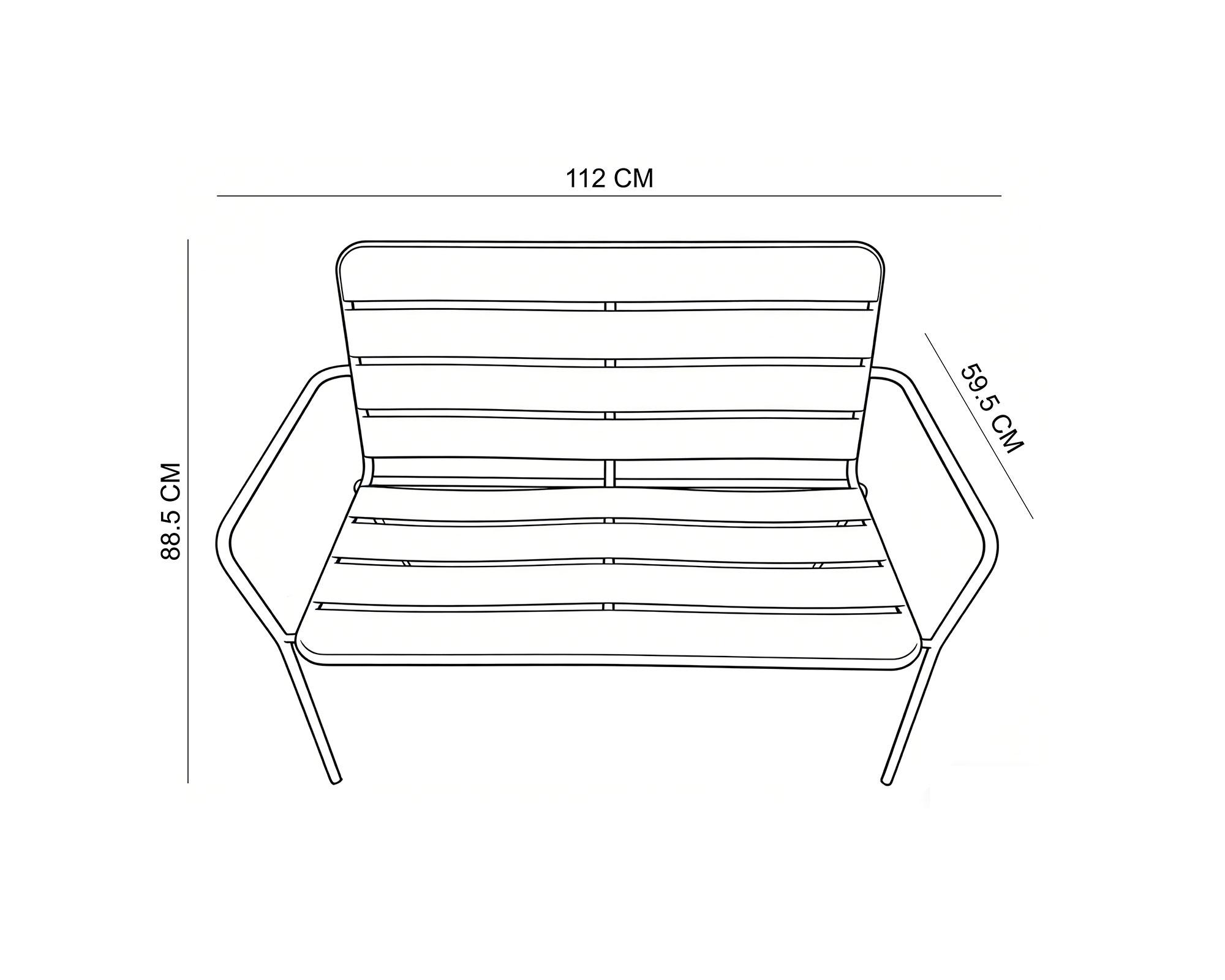 Banca Nieng verde 88.5x112x59.5 cm-6
