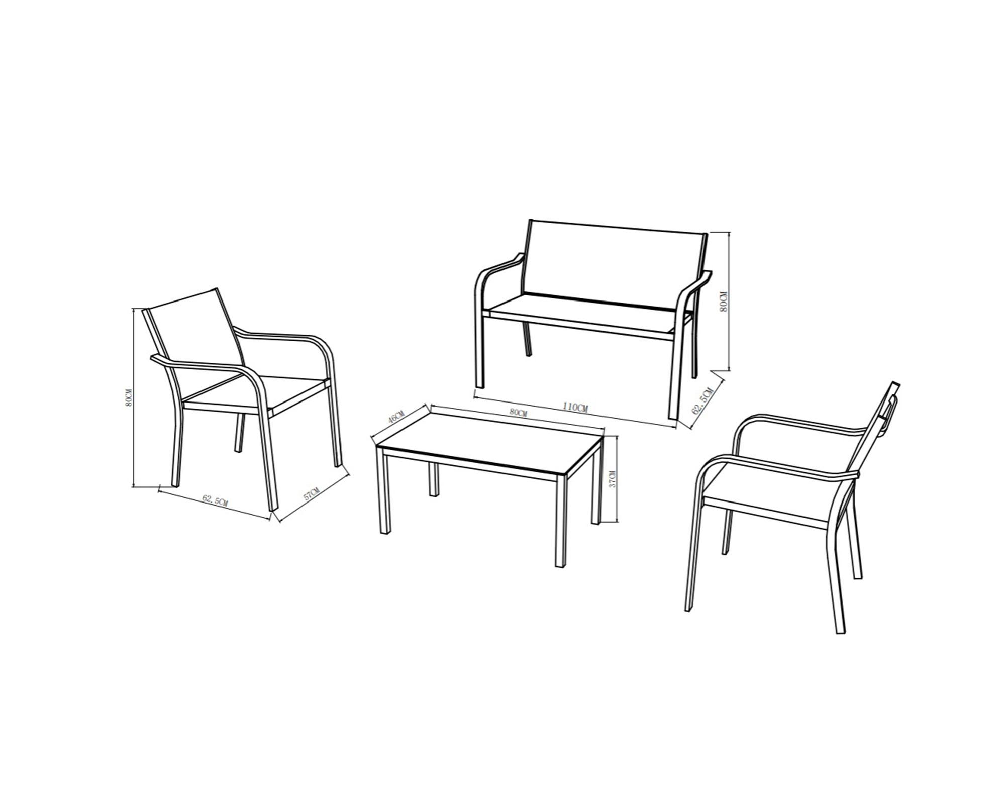 Set living terraza Oyambre gris-4