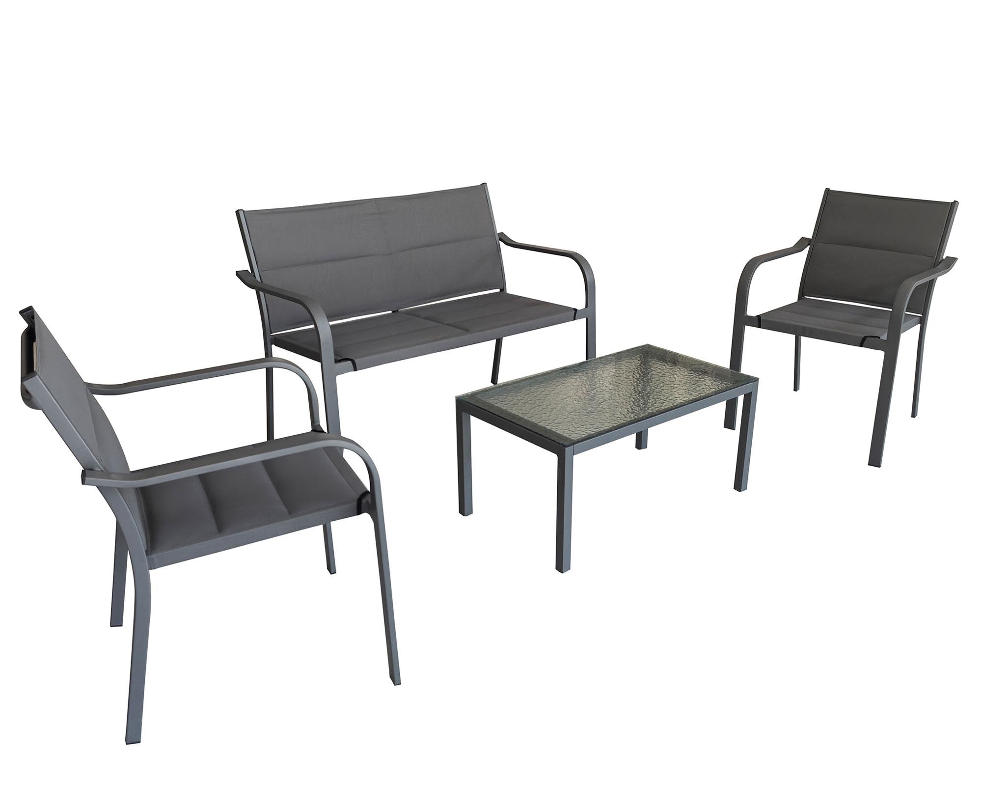 Set living terraza Oyambre gris-0