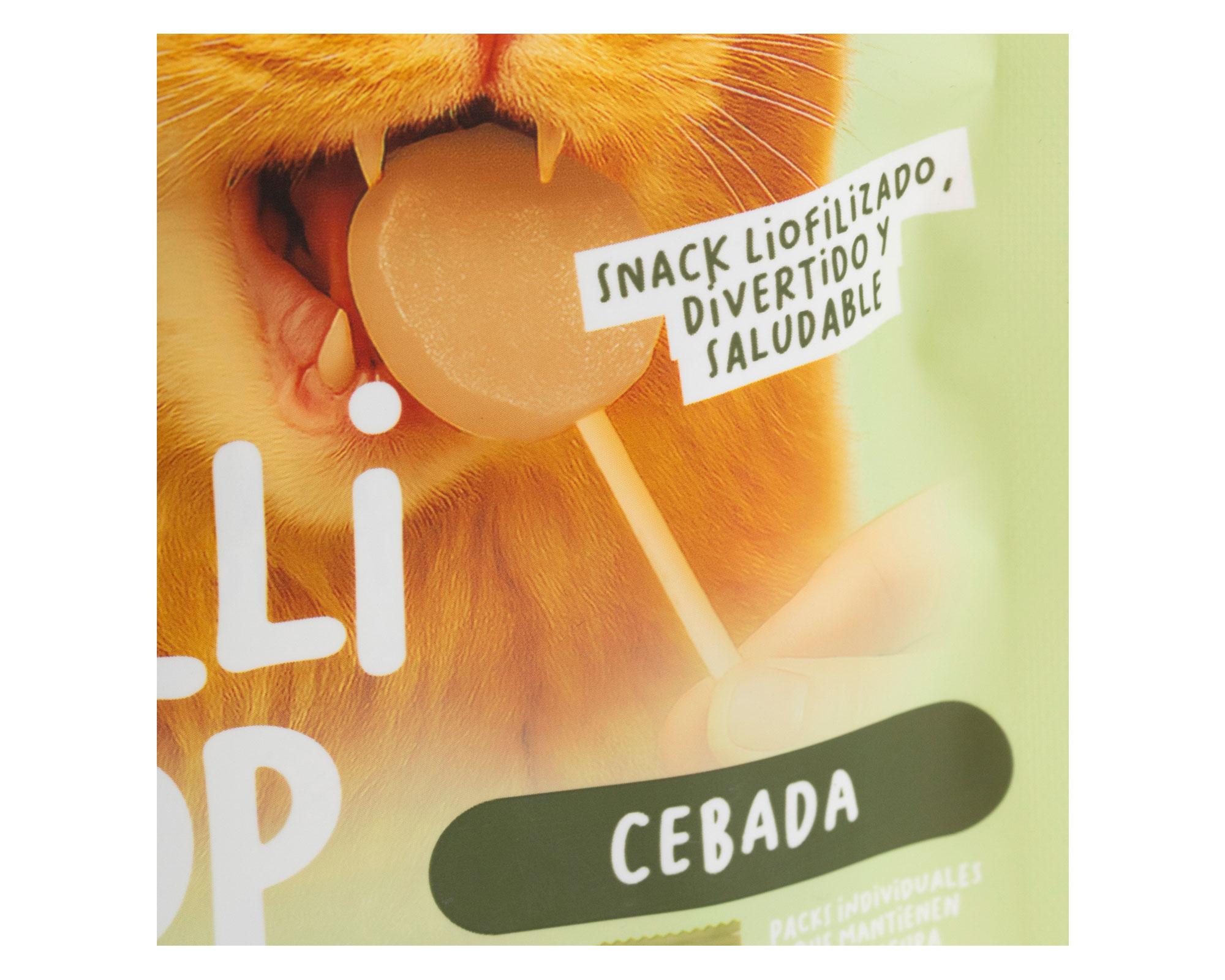 Snack gatos LolliPop Cebada 3 und.-2