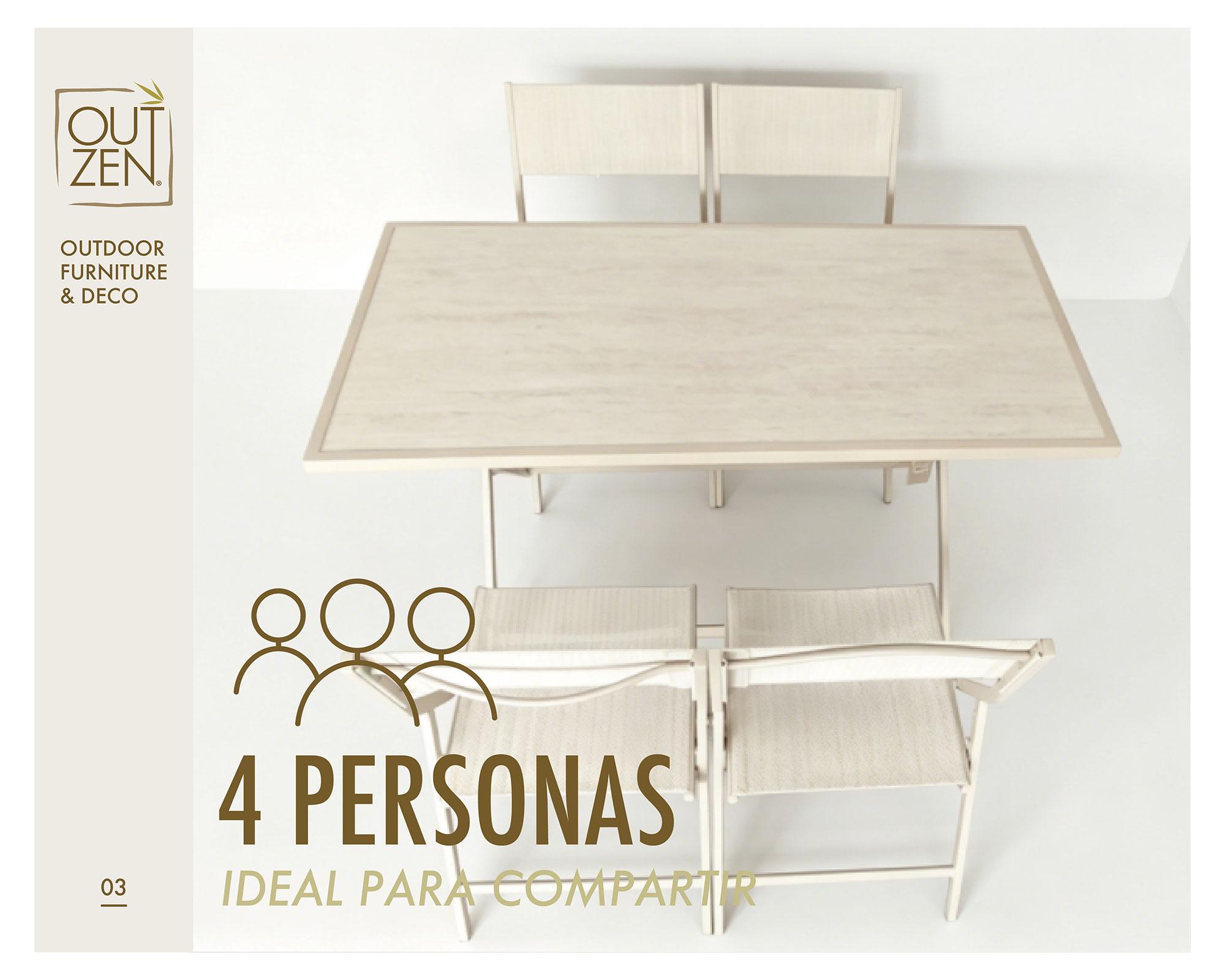 Comedor plegable Rodas 75x135x70 cm-5
