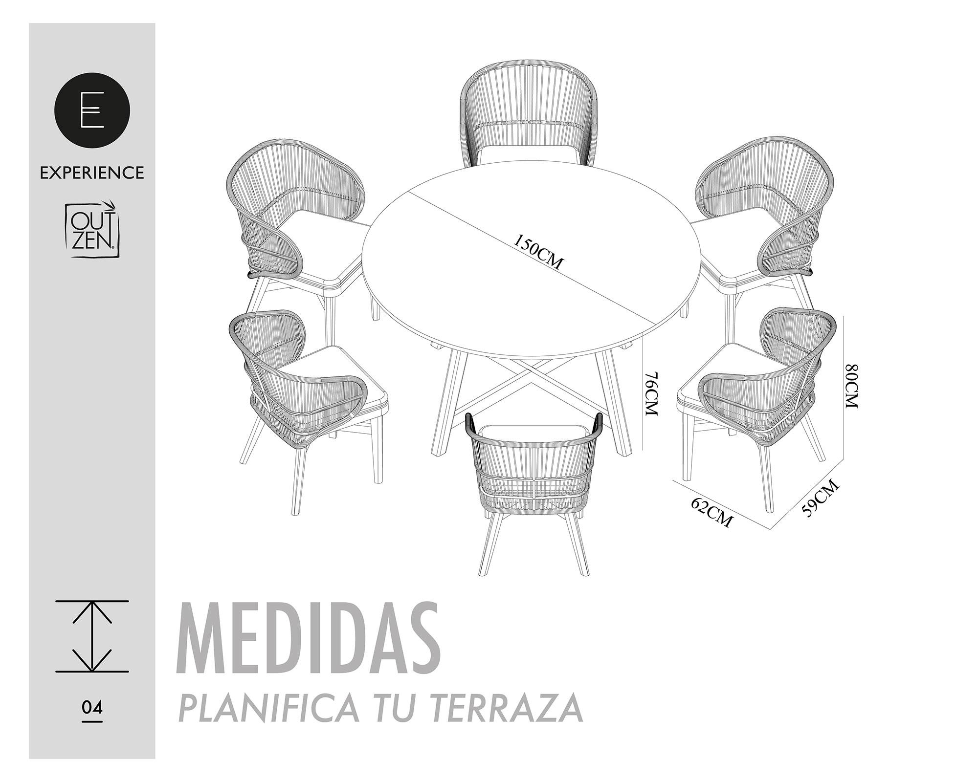 Set comedor 6 Sillas Mali-11