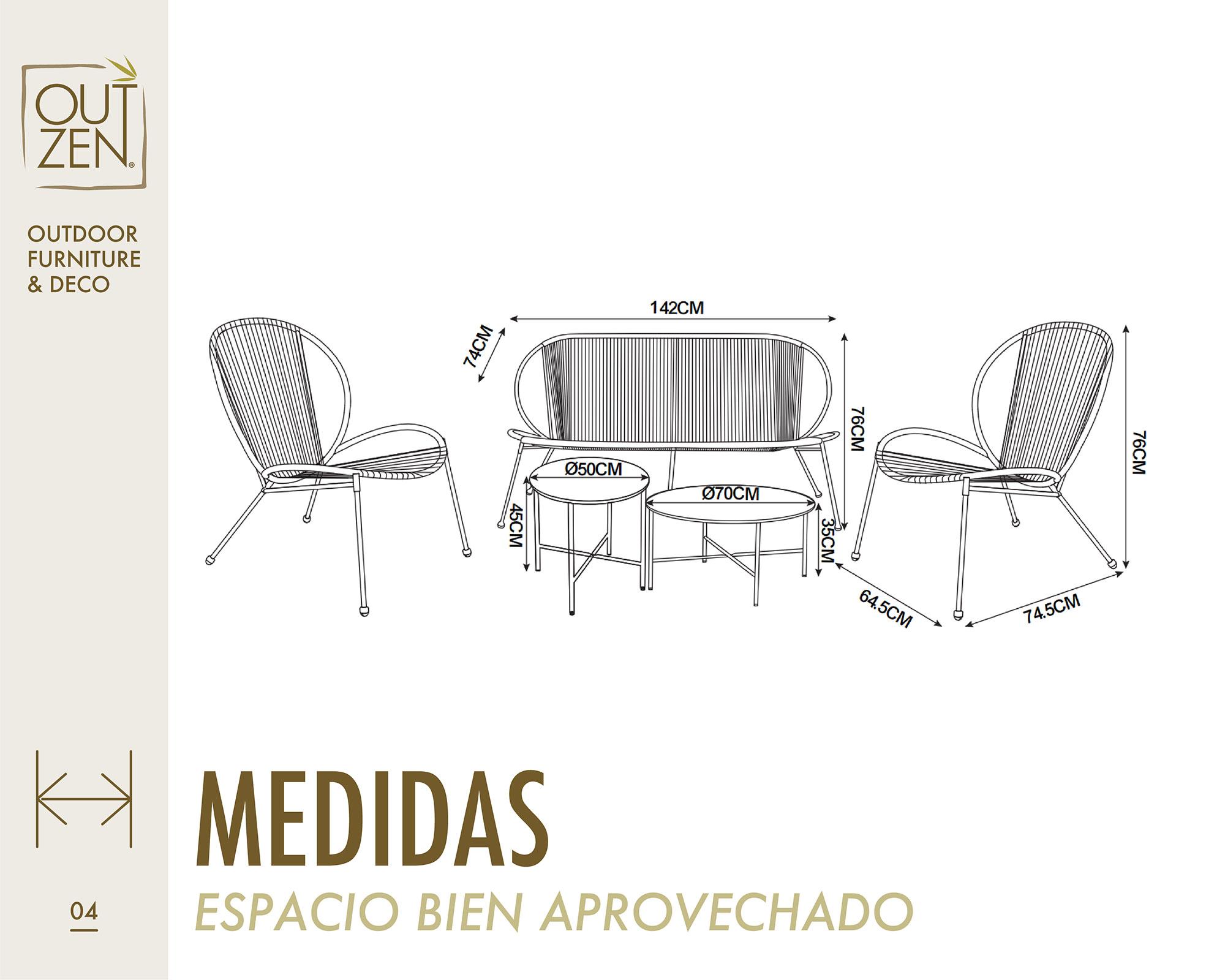 Set living 4 personas Auville-9