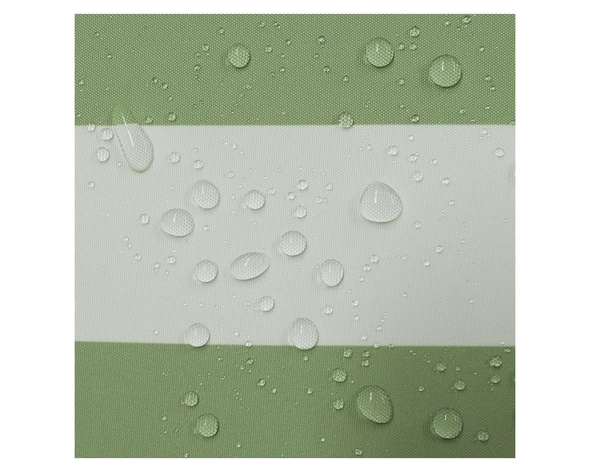 Cojín reposera rayado verde/blanco 60x195 cm-2