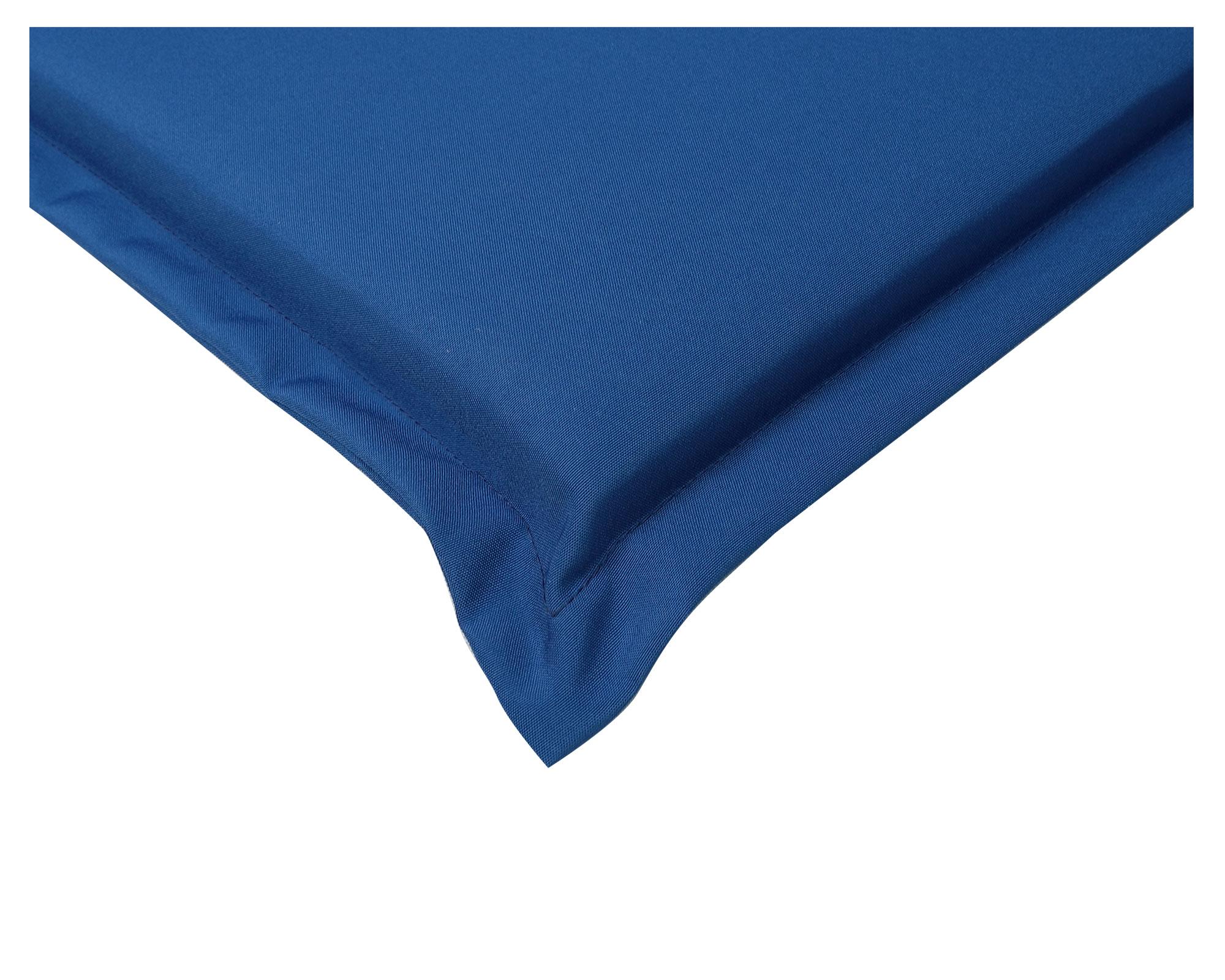 Cojín asiento respaldo azul 43x110 cm-2